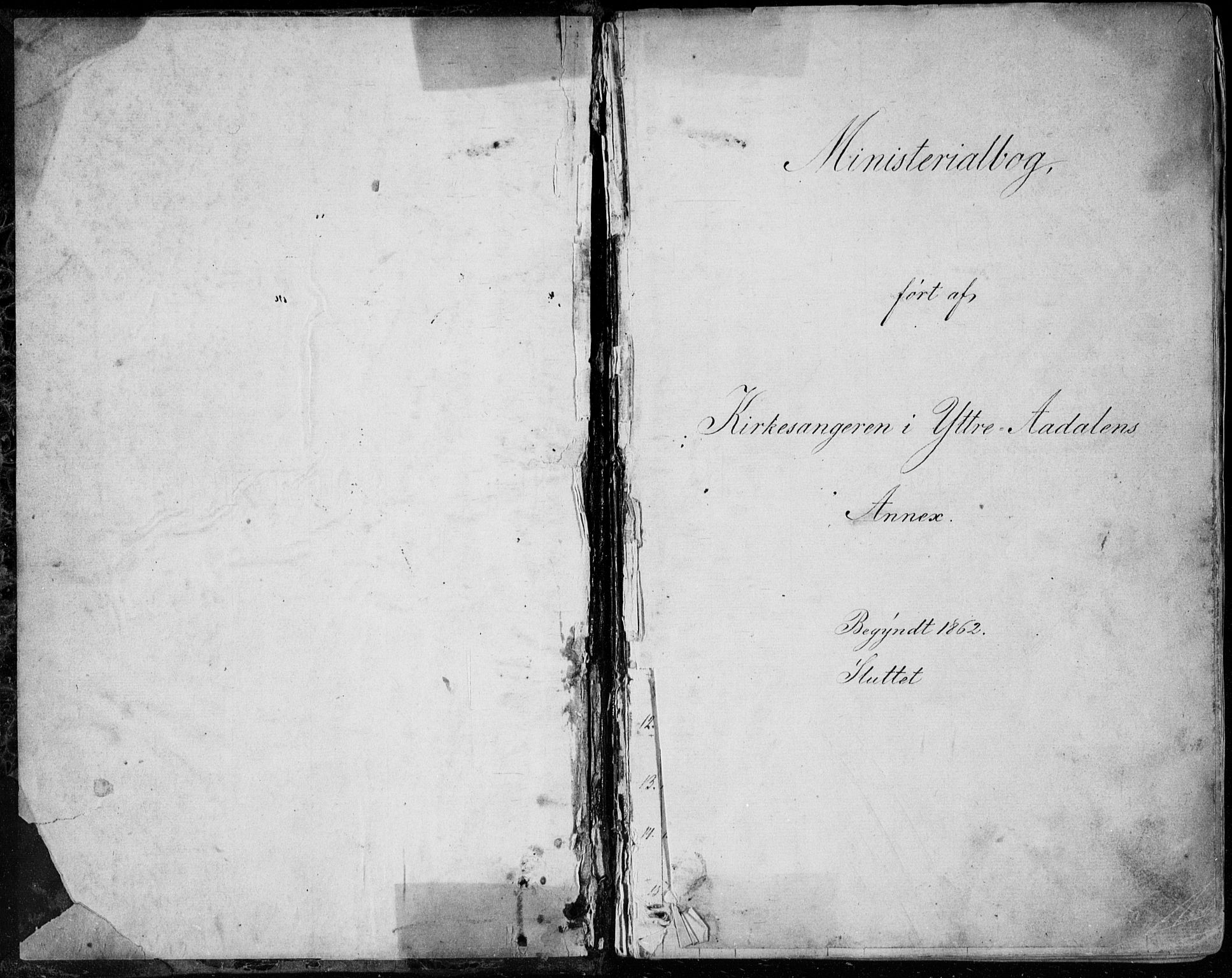 Ådal kirkebøker, SAKO/A-248/G/Gc/L0001: Parish register (copy) no. III 1, 1862-1898, p. 0-1