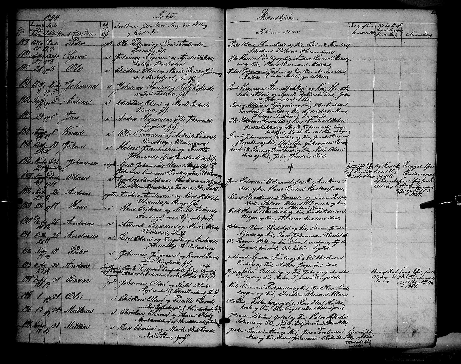 Ringsaker prestekontor, SAH/PREST-014/K/Ka/L0009: Parish register (official) no. 9, 1850-1860, p. 35
