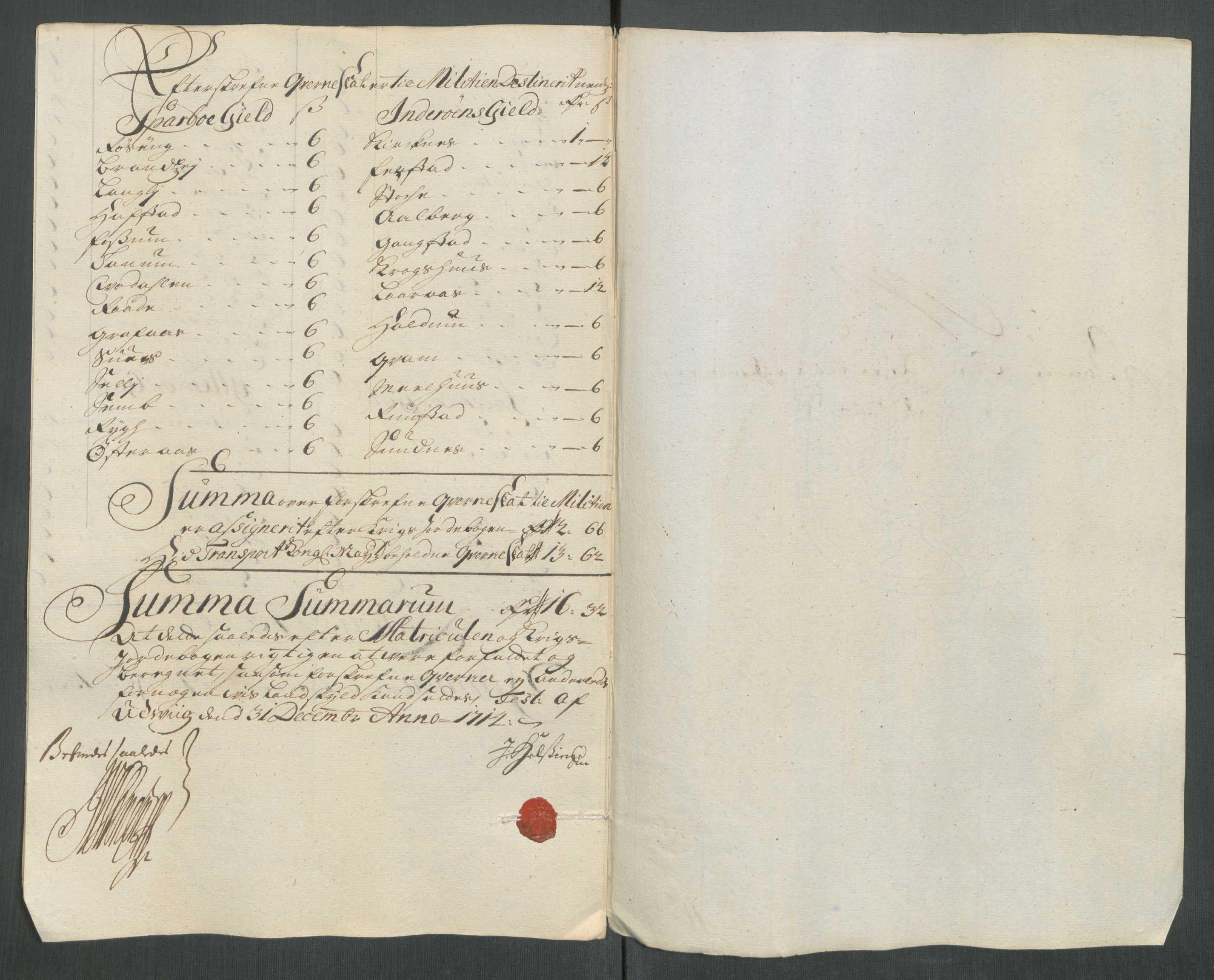 Rentekammeret inntil 1814, Reviderte regnskaper, Fogderegnskap, AV/RA-EA-4092/R63/L4322: Fogderegnskap Inderøy, 1714, p. 187