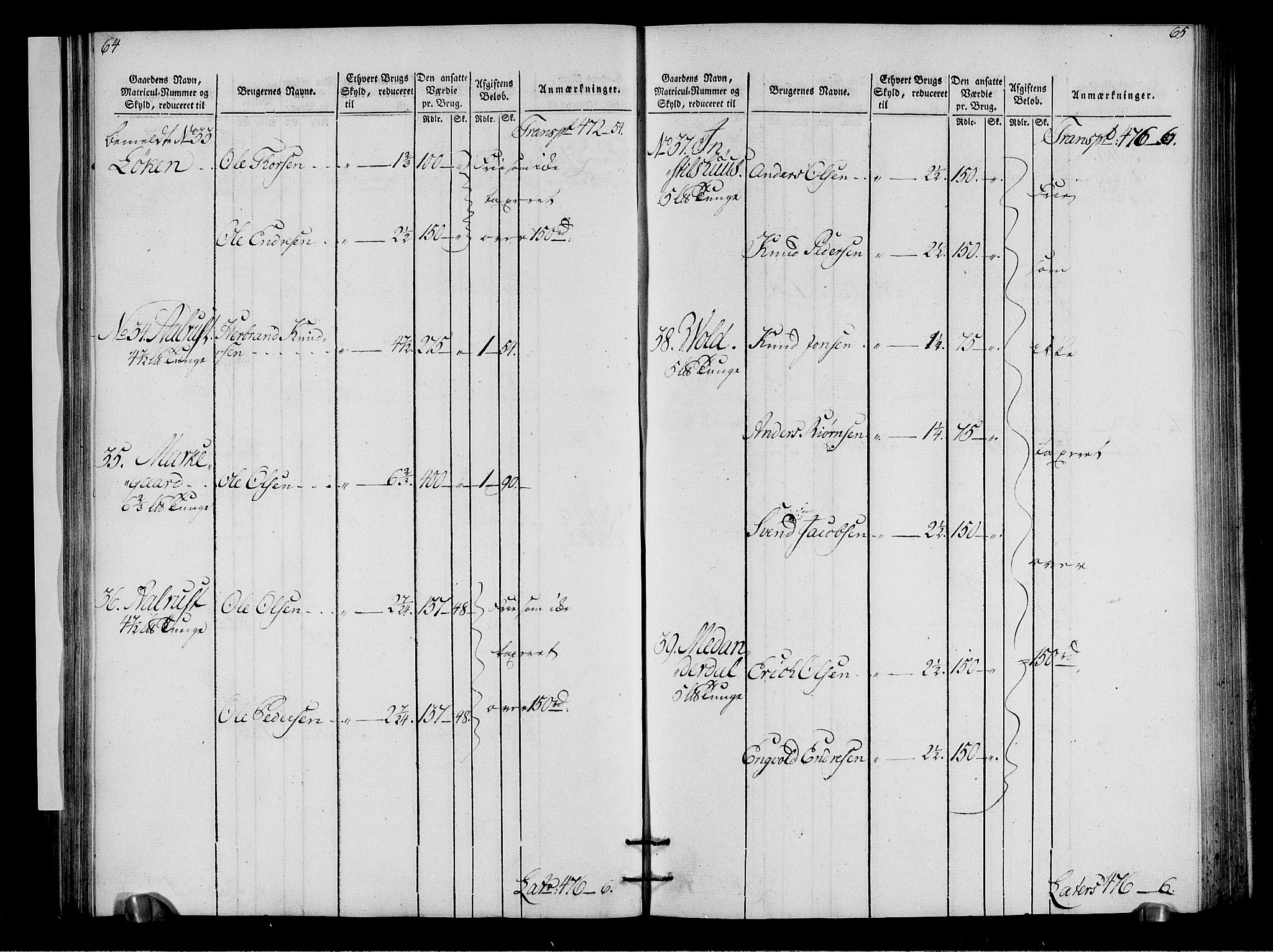 Rentekammeret inntil 1814, Realistisk ordnet avdeling, AV/RA-EA-4070/N/Ne/Nea/L0050: Ringerike og Hallingdal fogderi. Oppebørselsregister for Hallingdal, 1803-1804, p. 35