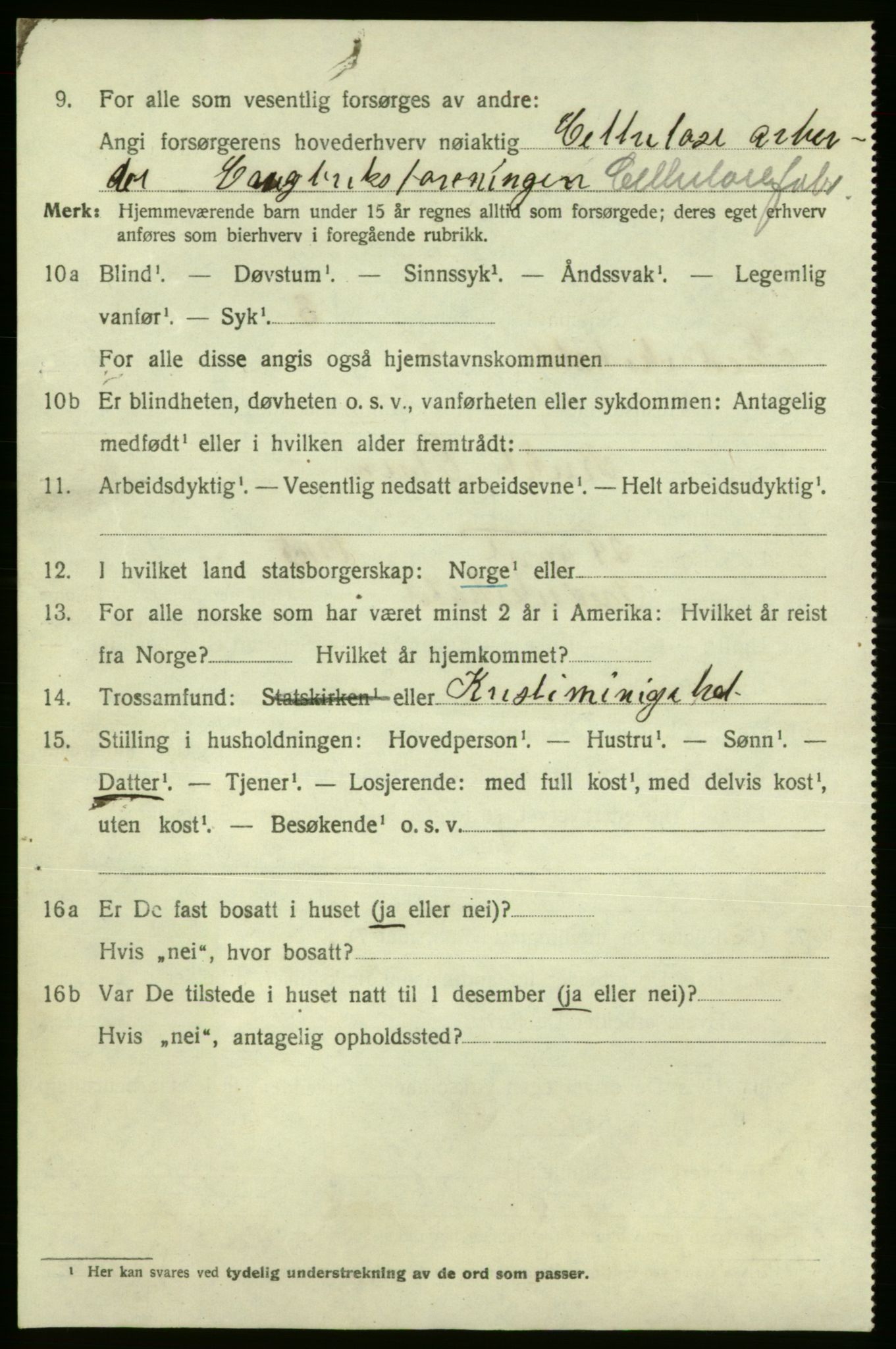 SAO, 1920 census for Fredrikshald, 1920, p. 13689