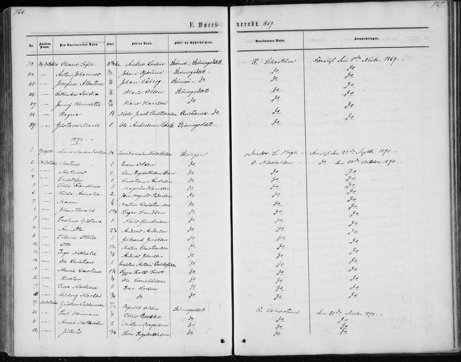 Skoger kirkebøker, AV/SAKO-A-59/F/Fa/L0004: Parish register (official) no. I 4, 1862-1872, p. 766-767