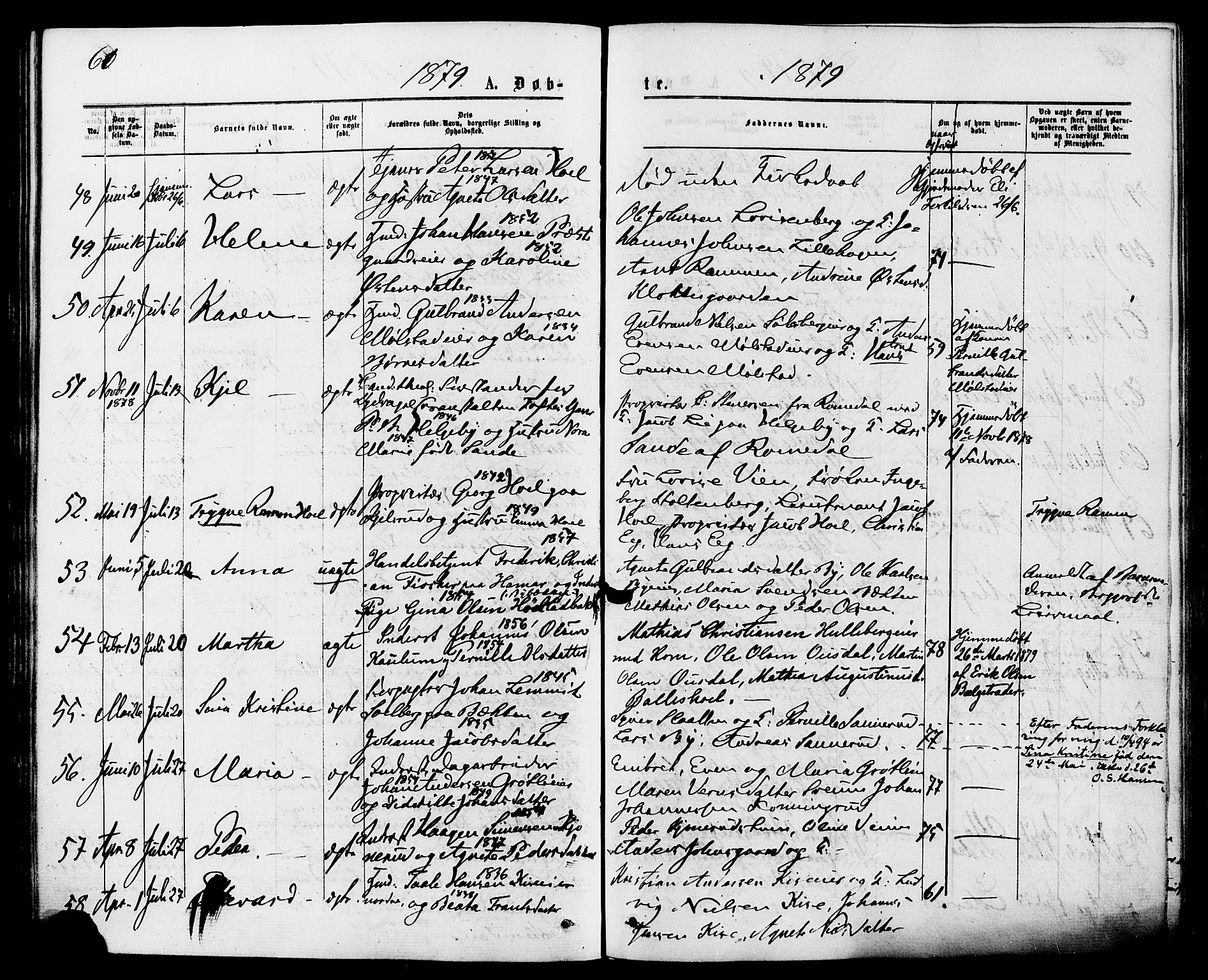 Nes prestekontor, Hedmark, SAH/PREST-020/K/Ka/L0005: Parish register (official) no. 5, 1872-1886, p. 61