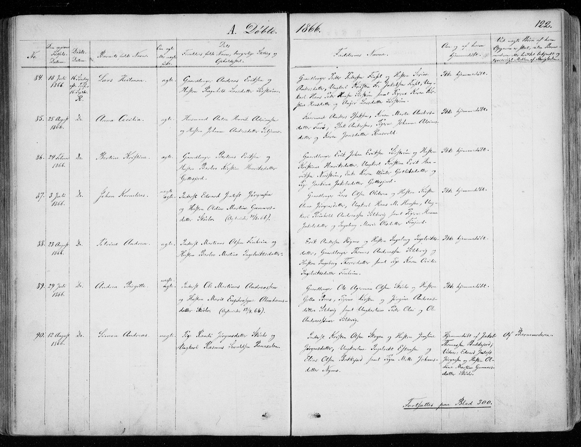 Tranøy sokneprestkontor, SATØ/S-1313/I/Ia/Iaa/L0007kirke: Parish register (official) no. 7, 1856-1866, p. 122