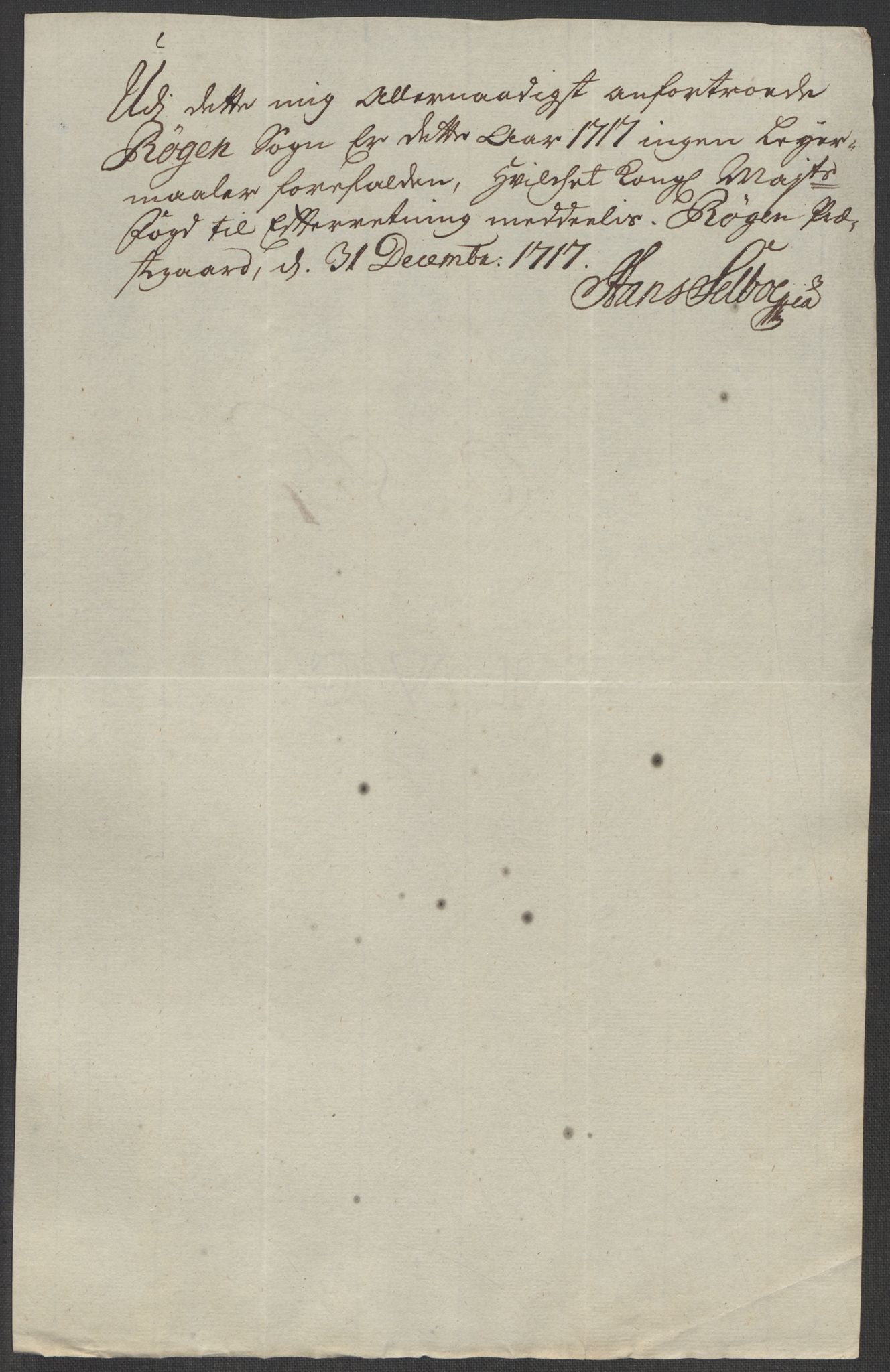 Rentekammeret inntil 1814, Reviderte regnskaper, Fogderegnskap, AV/RA-EA-4092/R31/L1711: Fogderegnskap Hurum, Røyken, Eiker, Lier og Buskerud, 1717, p. 279