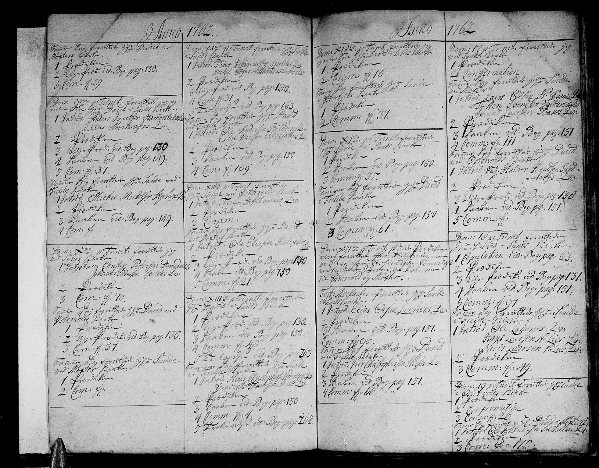 Sund sokneprestembete, AV/SAB-A-99930: Parish register (official) no. A 3, 1740-1769