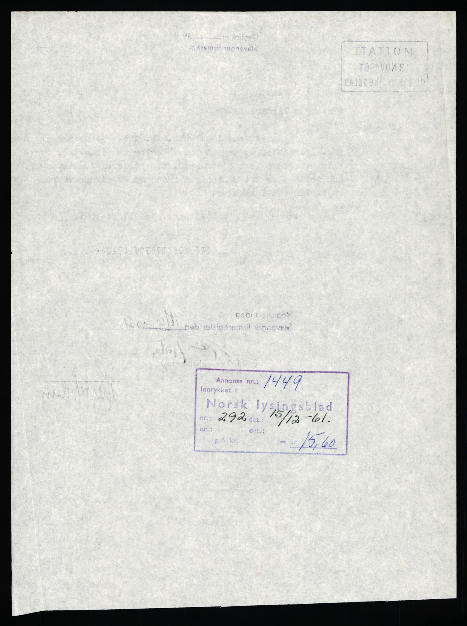 Stavanger byfogd, AV/SAST-A-101408/002/J/Jd/Jde/L0003: Registreringsmeldinger og bilag. Enkeltmannsforetak, 751-1000, 1928-1976, p. 4