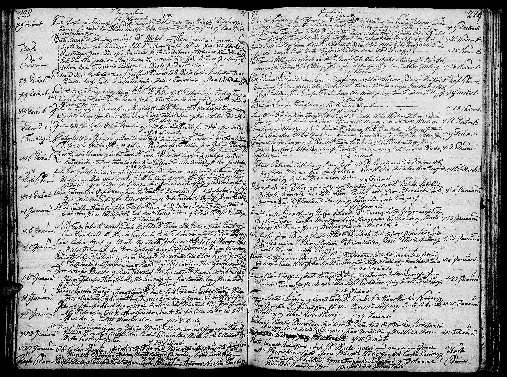 Ringsaker prestekontor, AV/SAH-PREST-014/K/Ka/L0003: Parish register (official) no. 3, 1775-1798, p. 228-229