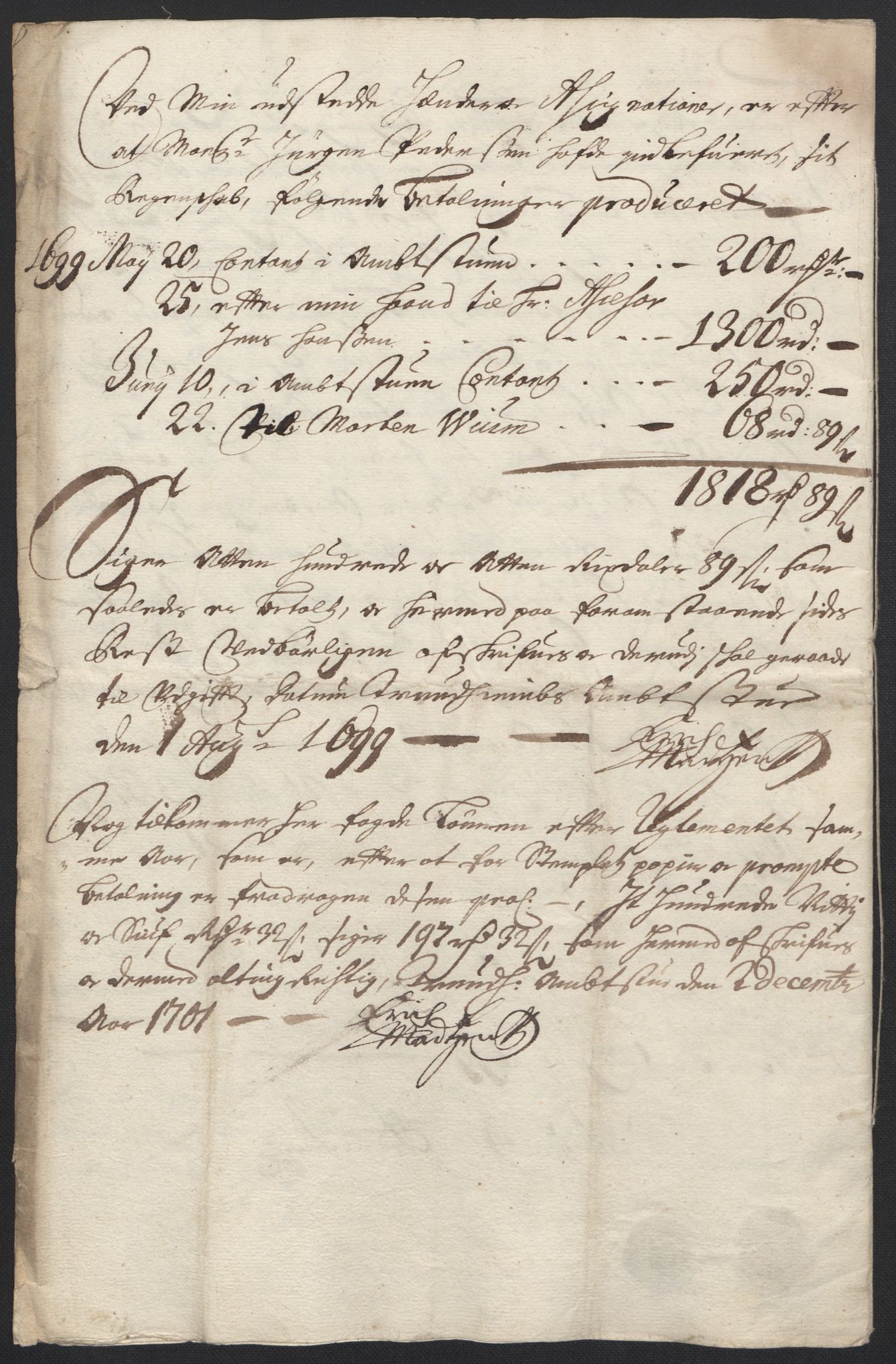 Rentekammeret inntil 1814, Reviderte regnskaper, Fogderegnskap, RA/EA-4092/R60/L3948: Fogderegnskap Orkdal og Gauldal, 1698, p. 53