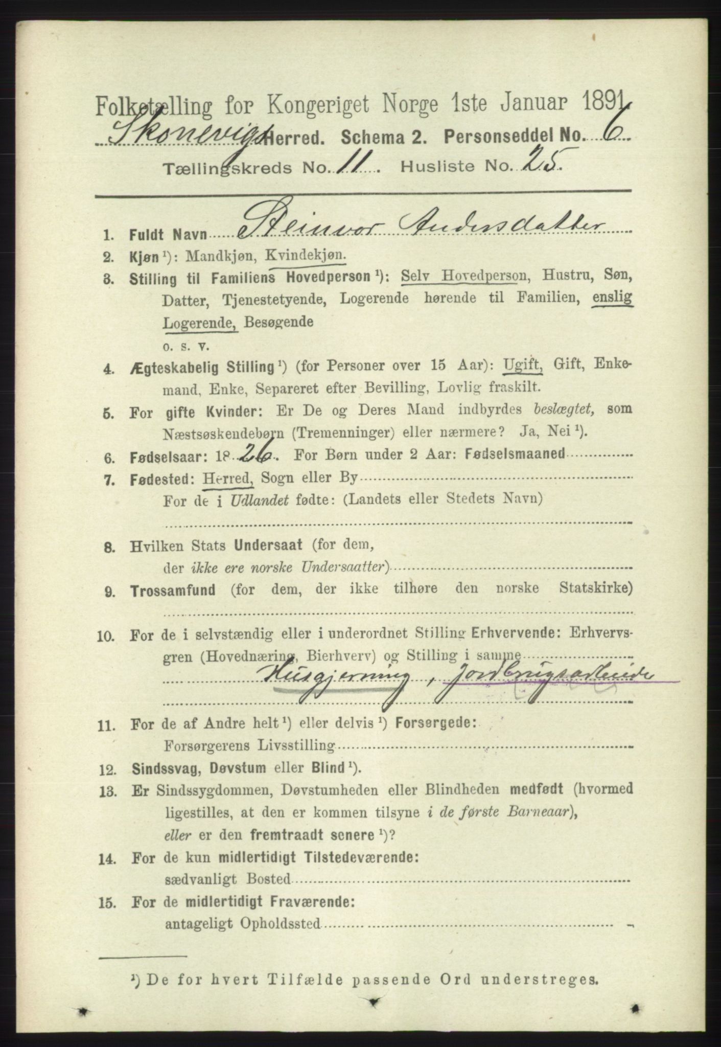 RA, 1891 census for 1212 Skånevik, 1891, p. 3482