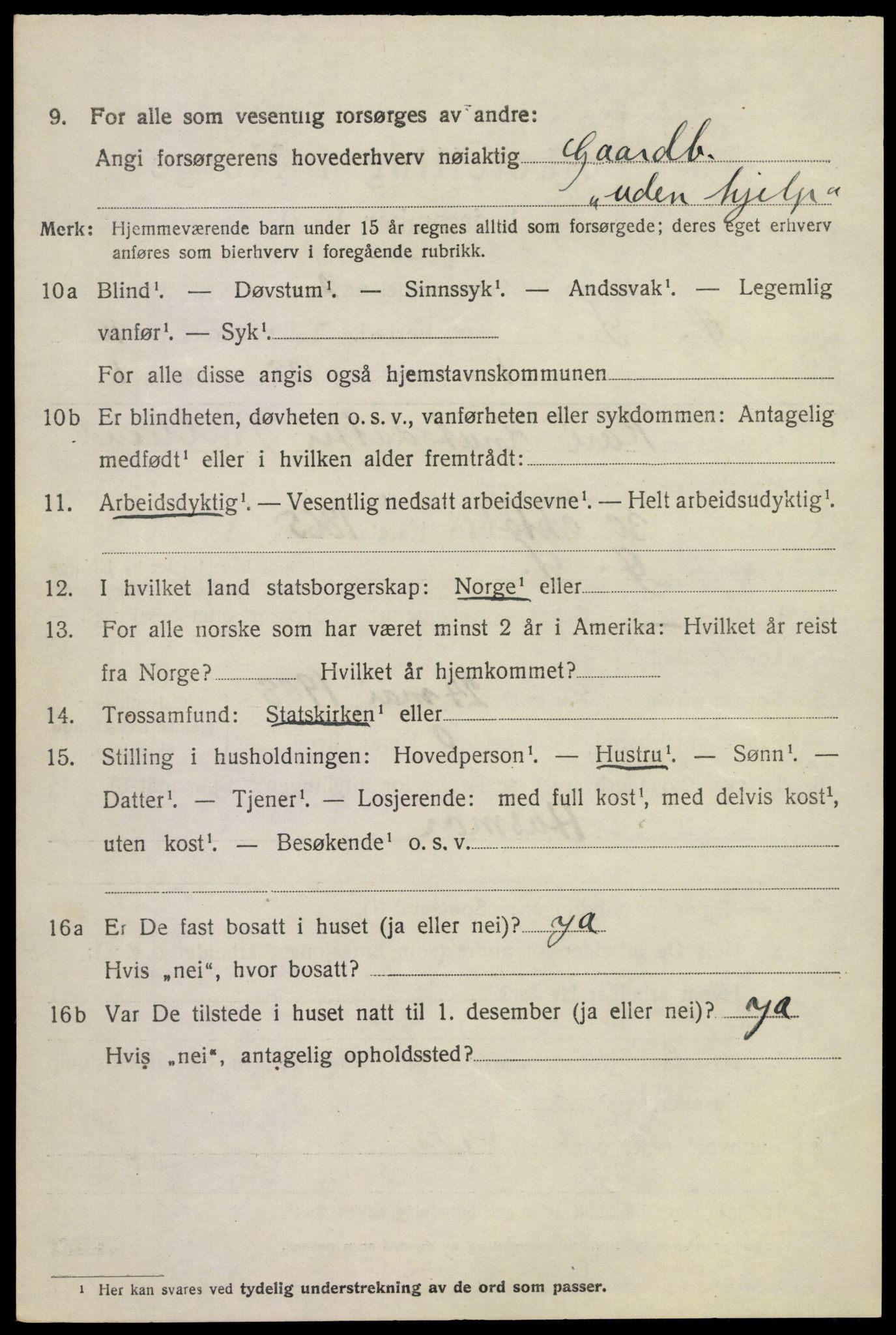 SAKO, 1920 census for Øvre Sandsvær, 1920, p. 5583