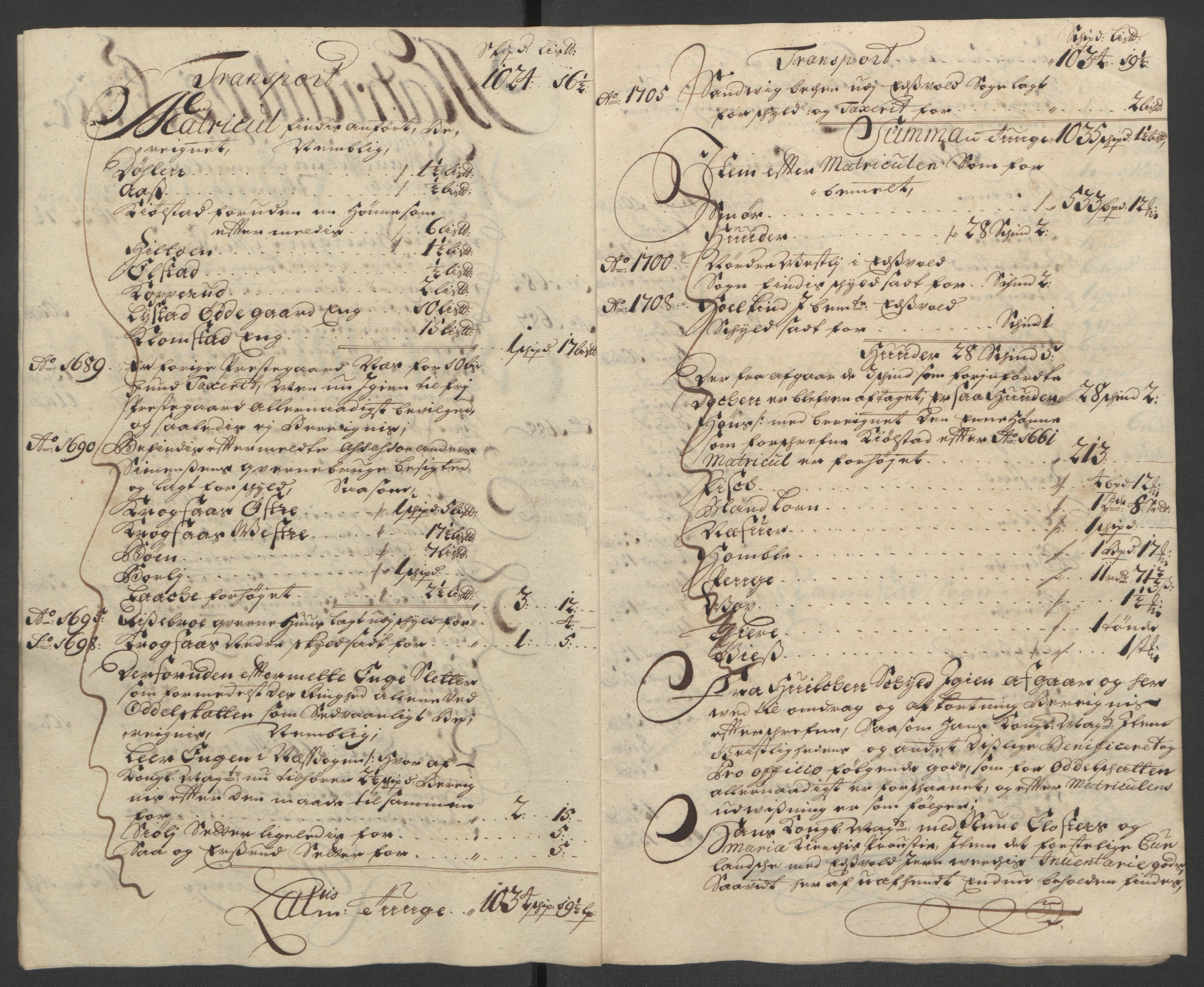 Rentekammeret inntil 1814, Reviderte regnskaper, Fogderegnskap, AV/RA-EA-4092/R12/L0719: Fogderegnskap Øvre Romerike, 1708-1709, p. 109