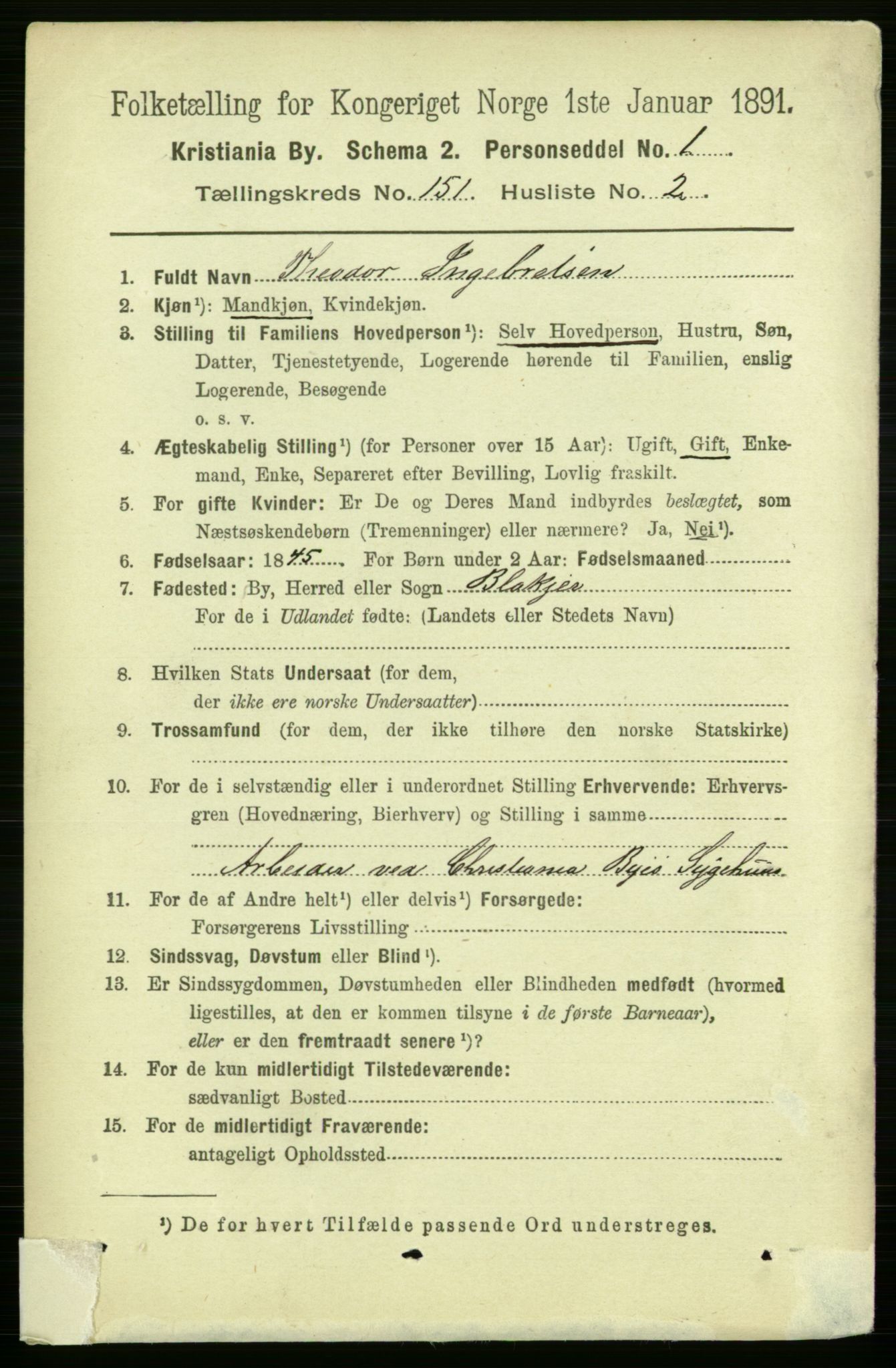 RA, 1891 census for 0301 Kristiania, 1891, p. 84414