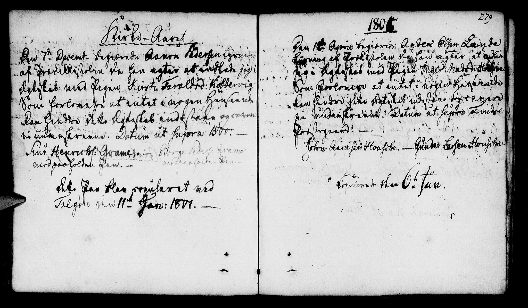 Finnøy sokneprestkontor, SAST/A-101825/H/Ha/Haa/L0005: Parish register (official) no. A 5, 1773-1816, p. 279