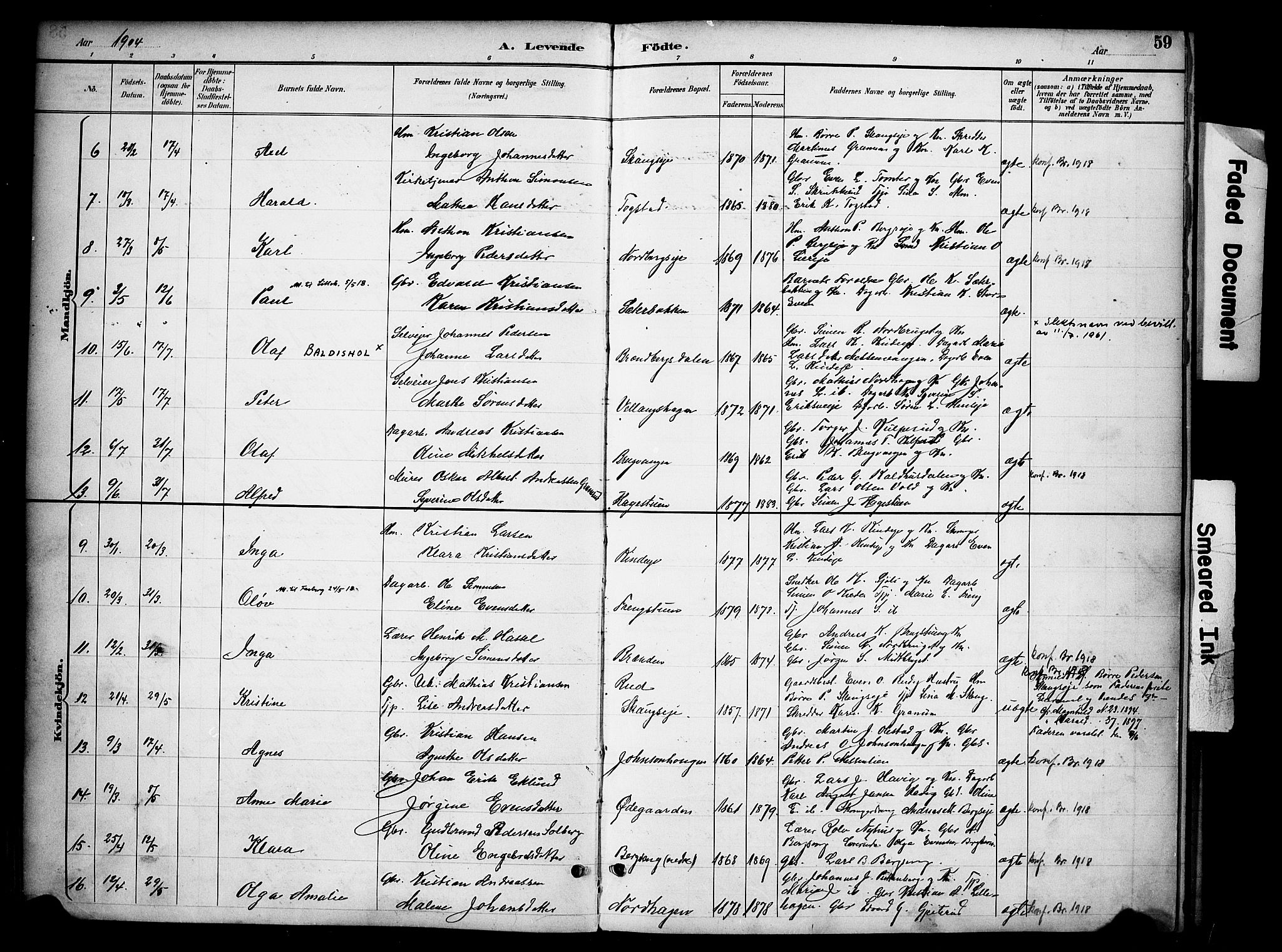 Ringsaker prestekontor, AV/SAH-PREST-014/K/Ka/L0015: Parish register (official) no. 15, 1891-1904, p. 59