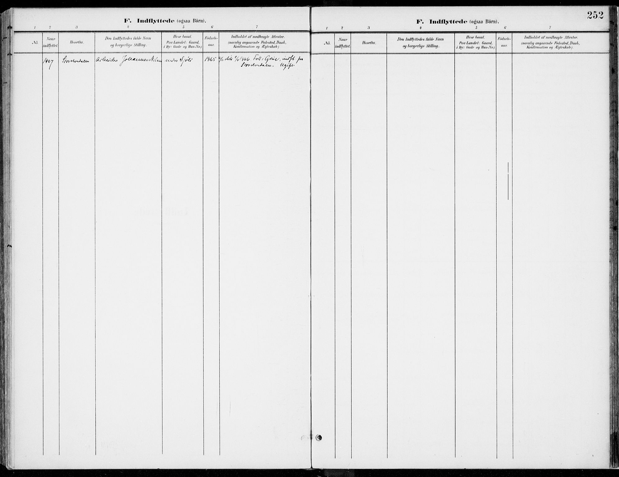 Rendalen prestekontor, AV/SAH-PREST-054/H/Ha/Haa/L0011: Parish register (official) no. 11, 1901-1925, p. 252