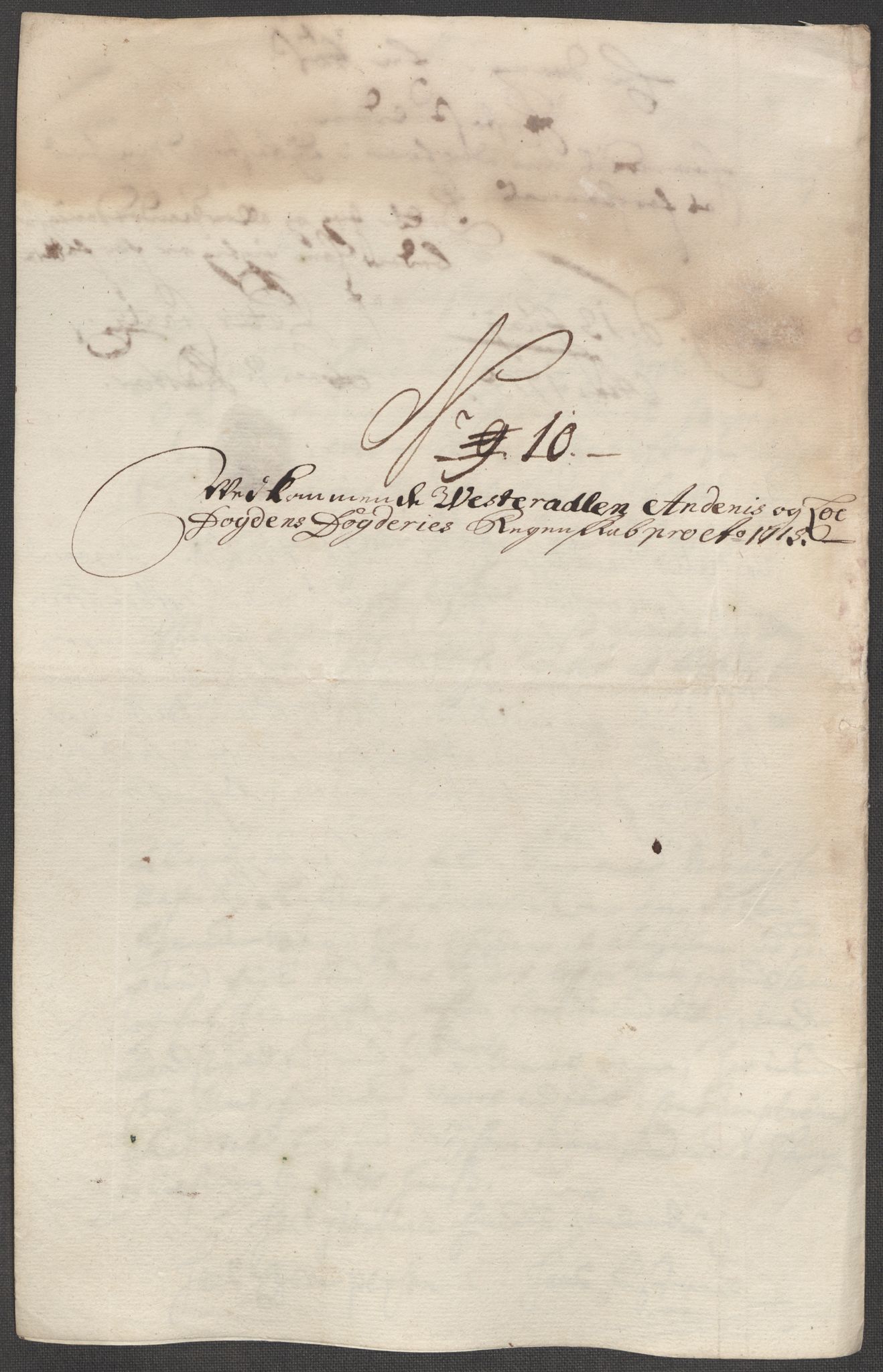 Rentekammeret inntil 1814, Reviderte regnskaper, Fogderegnskap, AV/RA-EA-4092/R67/L4681: Fogderegnskap Vesterålen, Andenes og Lofoten, 1715, p. 95