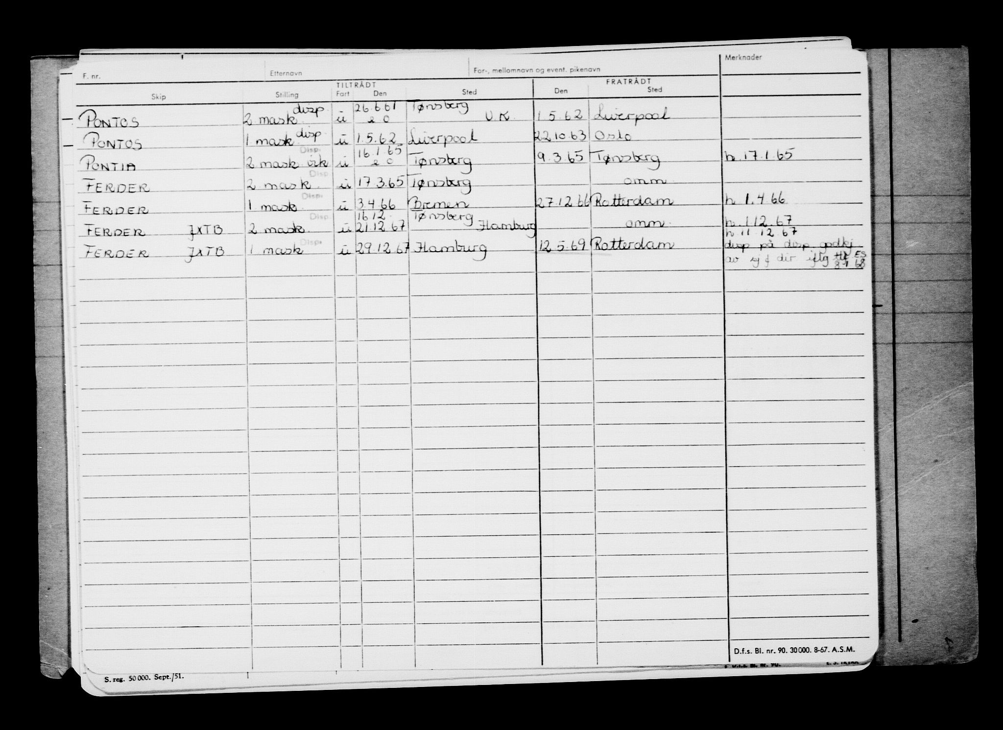 Direktoratet for sjømenn, AV/RA-S-3545/G/Gb/L0167: Hovedkort, 1919, p. 268