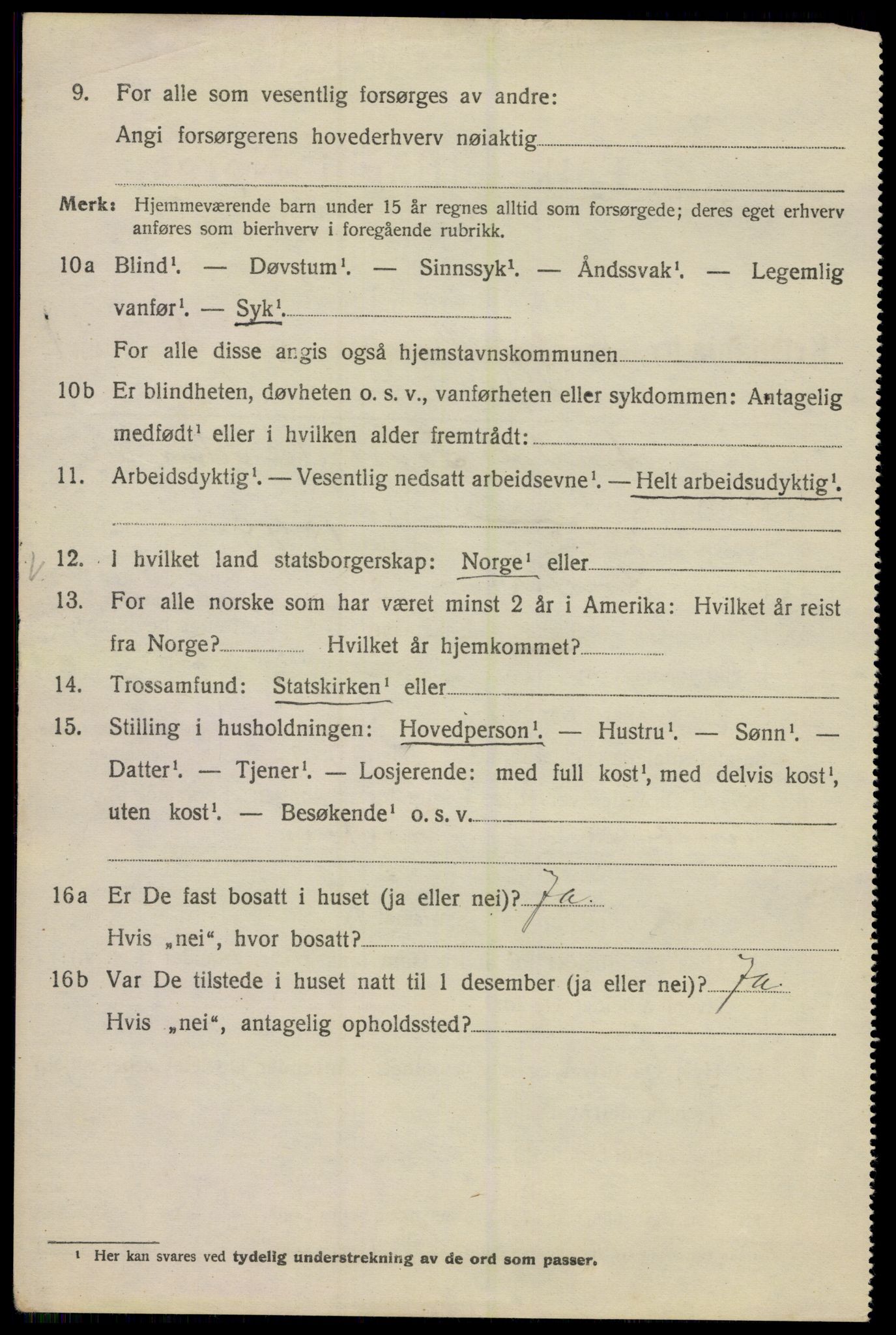 SAO, 1920 census for Kristiania, 1920, p. 420916