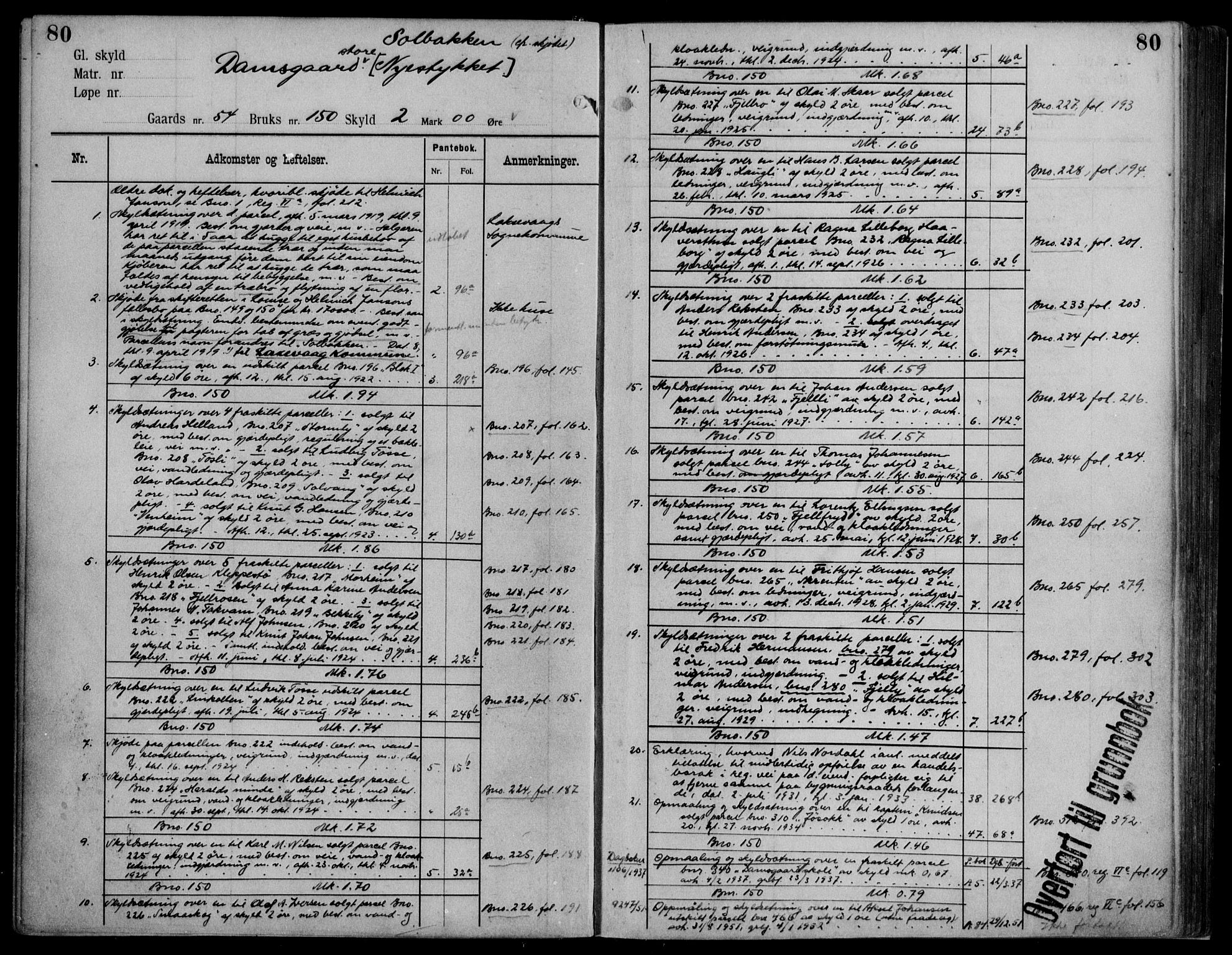 Midhordland sorenskriveri, AV/SAB-A-3001/1/G/Ga/Gab/L0115: Mortgage register no. II.A.b.115, p. 80