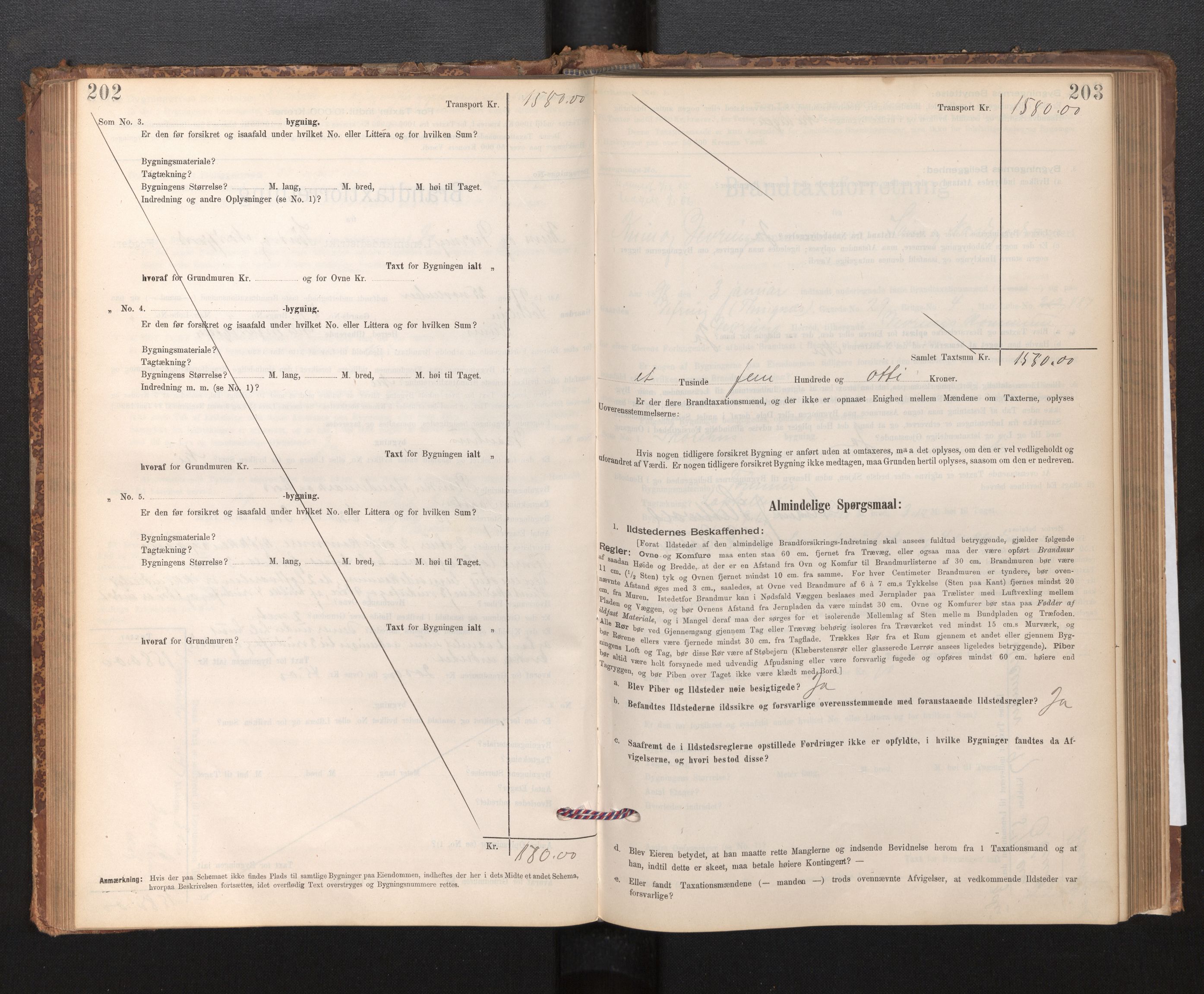 Lensmannen i Kinn, AV/SAB-A-28801/0012/L0004f: Branntakstprotokoll, skjematakst, 1894-1911, p. 202-203