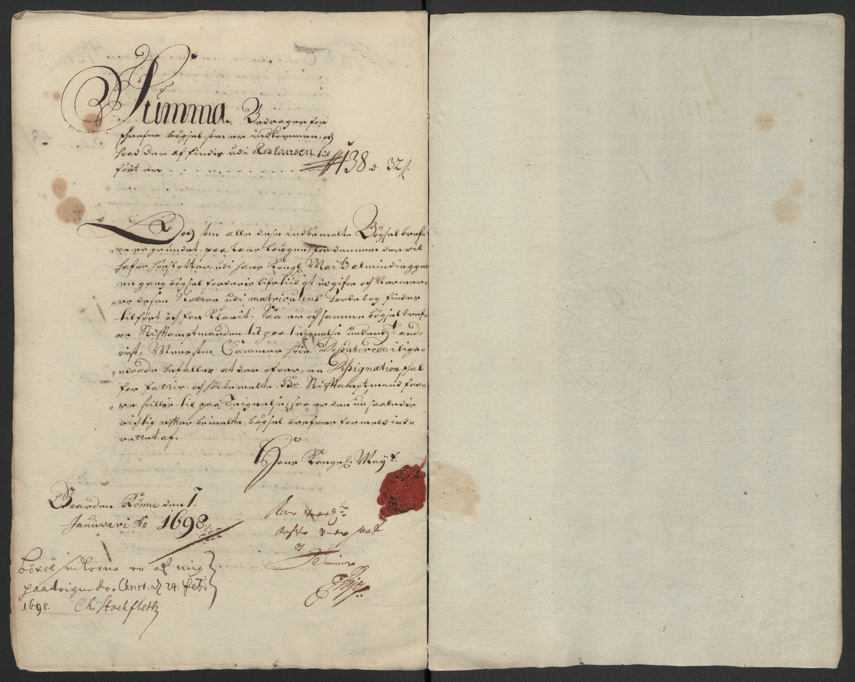 Rentekammeret inntil 1814, Reviderte regnskaper, Fogderegnskap, AV/RA-EA-4092/R13/L0835: Fogderegnskap Solør, Odal og Østerdal, 1697, p. 155