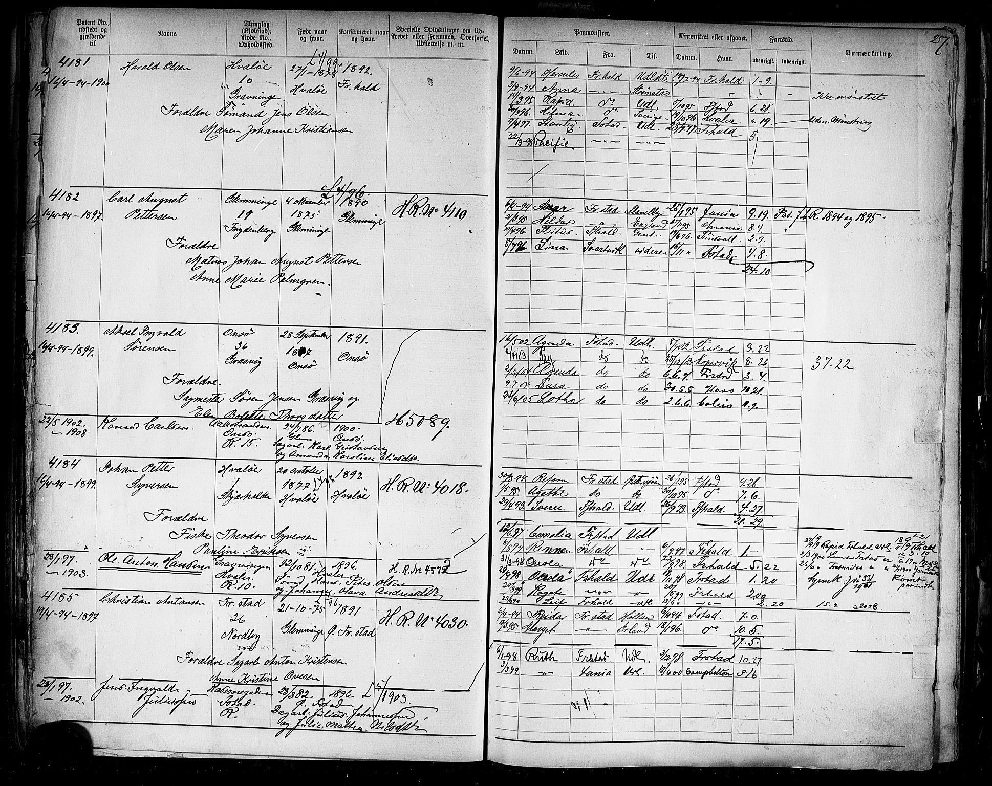 Fredrikstad mønstringskontor, AV/SAO-A-10569b/F/Fc/Fca/L0008: Annotasjonsrulle, 1898-1916, p. 39
