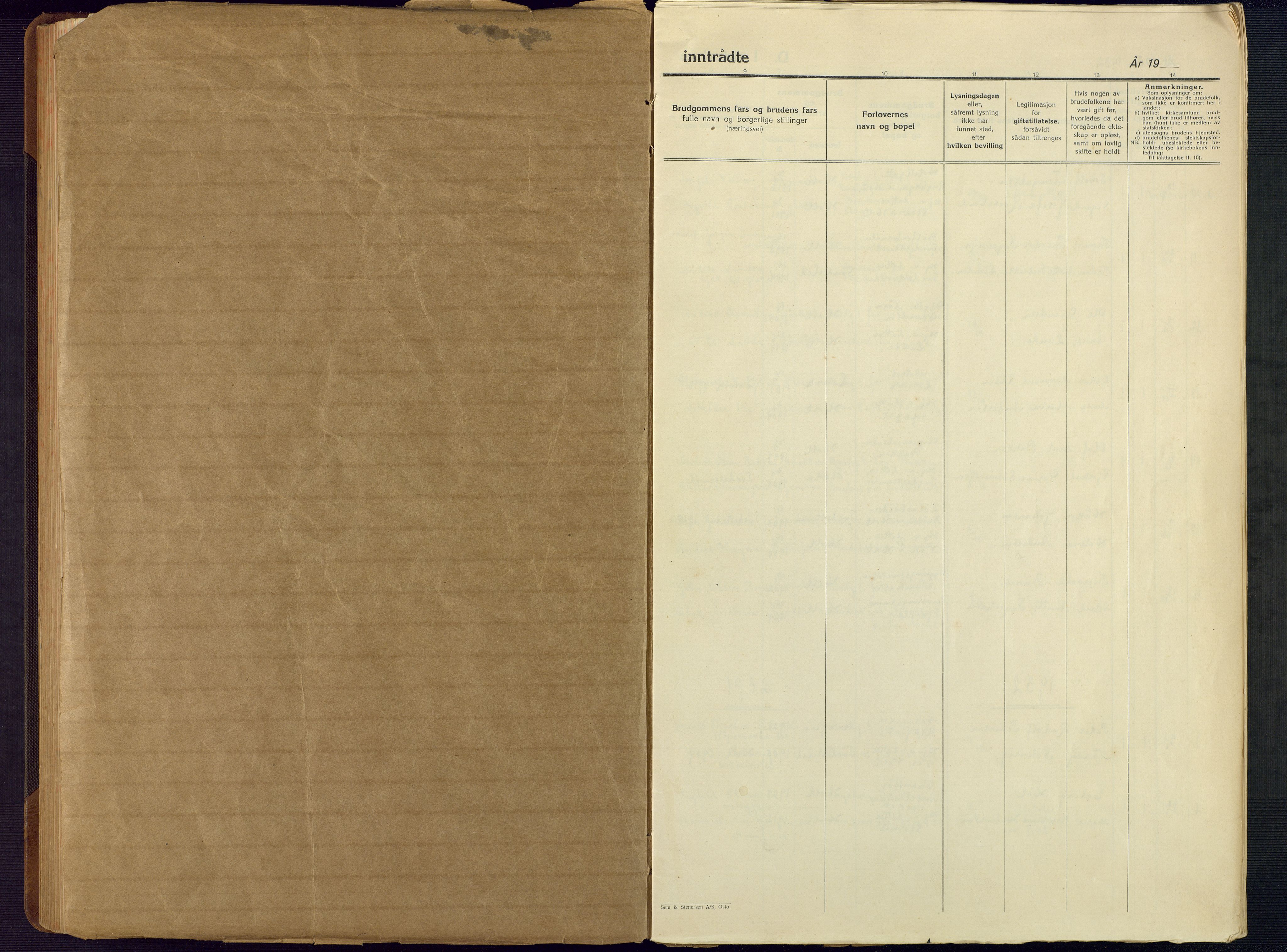 Holt sokneprestkontor, AV/SAK-1111-0021/F/Fb/L0012: Parish register (copy) no. B 12, 1919-1944