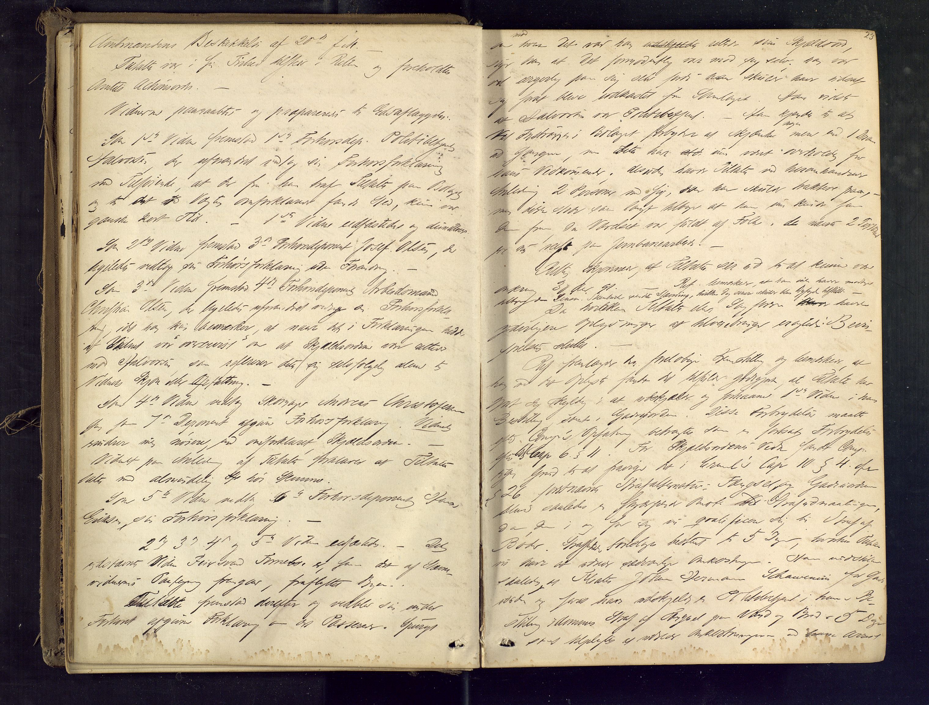 Tønsberg byfogd, AV/SAKO-A-224/F/Fb/L0008: Ekstrarettsprotokoll, 1874-1878, p. 22b-23a