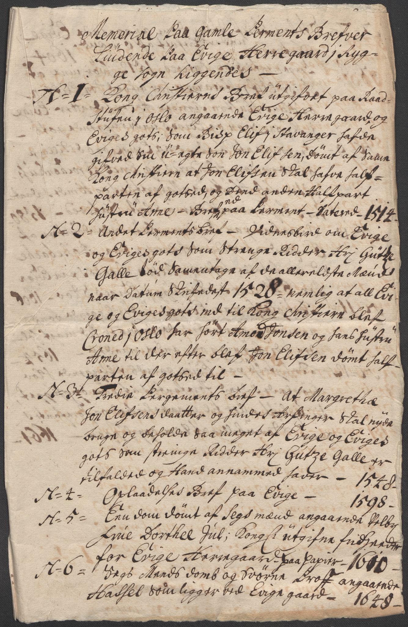 Riksarkivets diplomsamling, AV/RA-EA-5965/F12/L0004: Pk. 7 (I), 1490-1729, p. 51