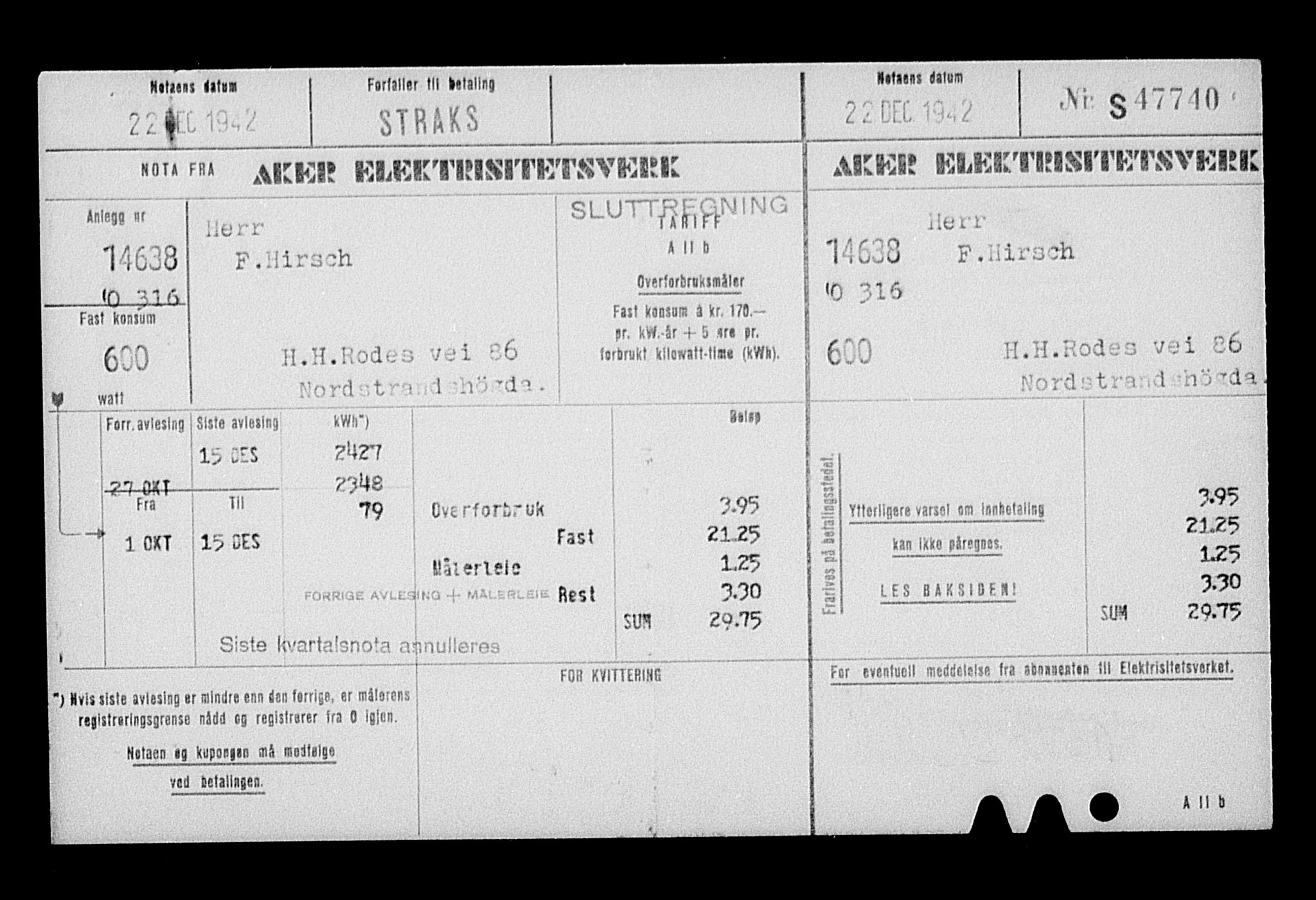 Justisdepartementet, Tilbakeføringskontoret for inndratte formuer, AV/RA-S-1564/H/Hc/Hcc/L0943: --, 1945-1947, p. 477