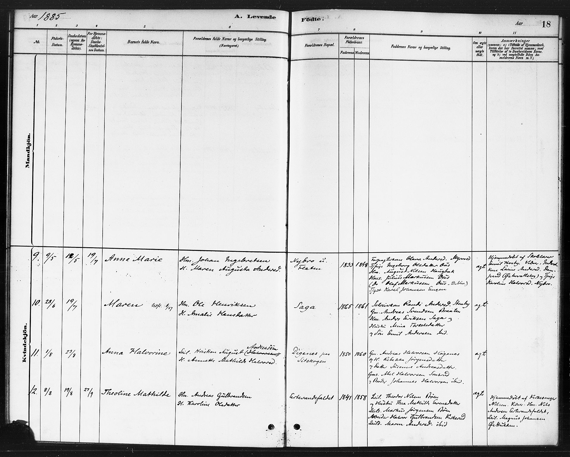 Rødenes prestekontor Kirkebøker, AV/SAO-A-2005/F/Fb/L0001: Parish register (official) no. II 1, 1880-1889, p. 18