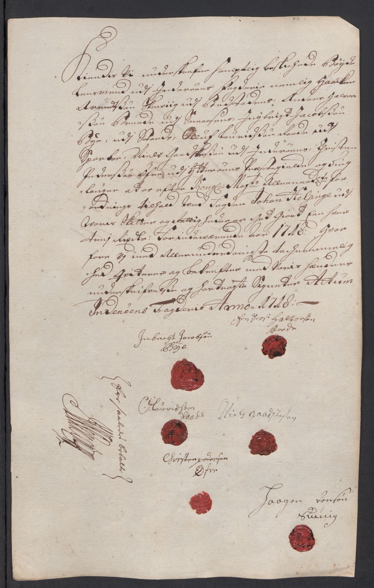 Rentekammeret inntil 1814, Reviderte regnskaper, Fogderegnskap, AV/RA-EA-4092/R63/L4326: Fogderegnskap Inderøy, 1718, p. 234