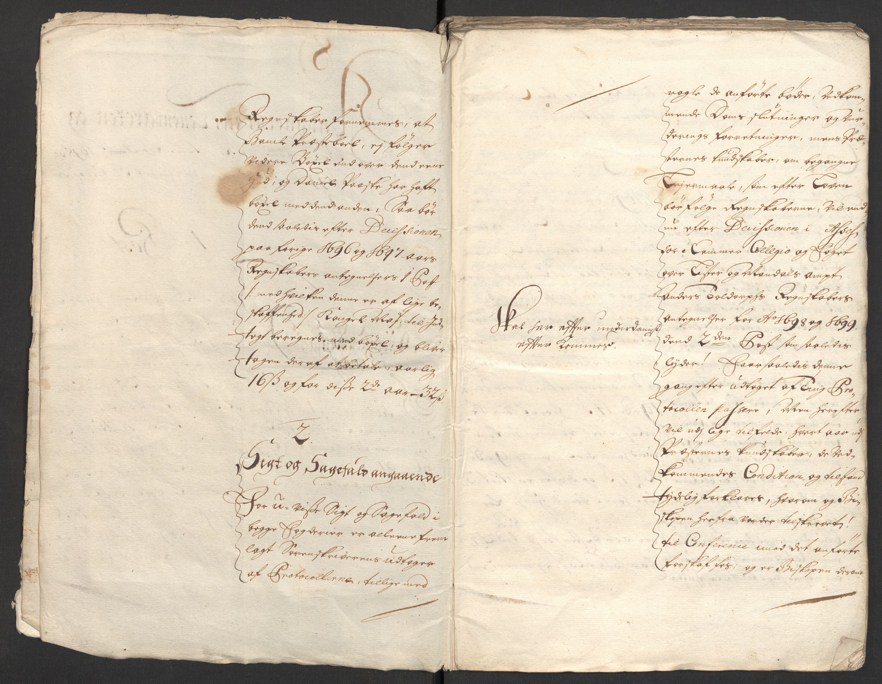 Rentekammeret inntil 1814, Reviderte regnskaper, Fogderegnskap, AV/RA-EA-4092/R36/L2102: Fogderegnskap Øvre og Nedre Telemark og Bamble, 1699, p. 5