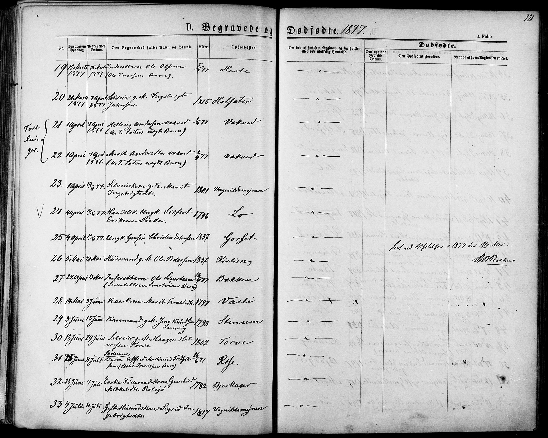 Ministerialprotokoller, klokkerbøker og fødselsregistre - Sør-Trøndelag, SAT/A-1456/678/L0900: Parish register (official) no. 678A09, 1872-1881, p. 221