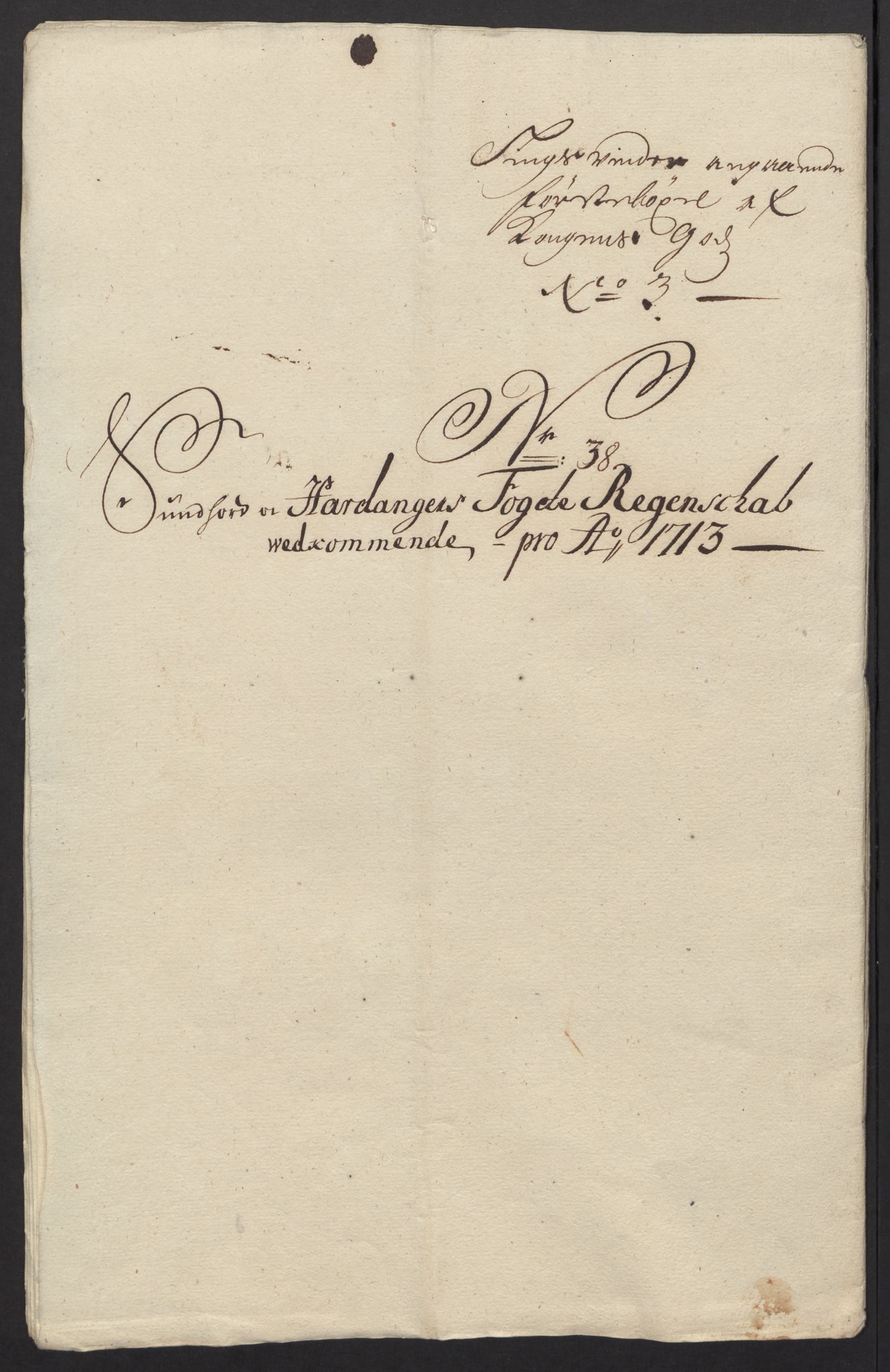 Rentekammeret inntil 1814, Reviderte regnskaper, Fogderegnskap, AV/RA-EA-4092/R48/L2989: Fogderegnskap Sunnhordland og Hardanger, 1713, p. 263