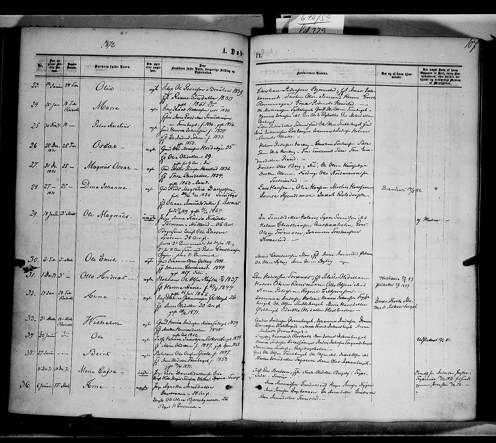 Grue prestekontor, AV/SAH-PREST-036/H/Ha/Haa/L0010: Parish register (official) no. 10, 1864-1873, p. 107