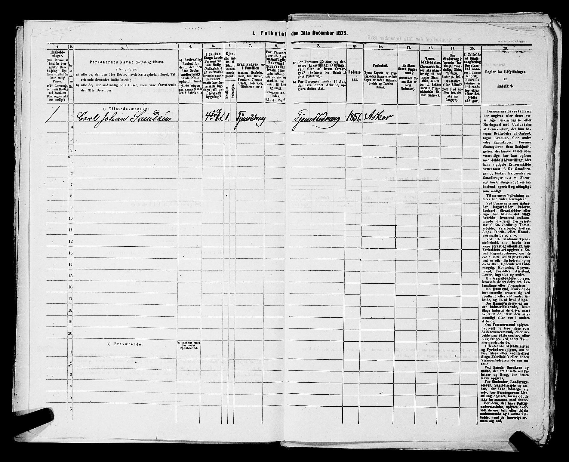 RA, 1875 census for 0301 Kristiania, 1875, p. 2008