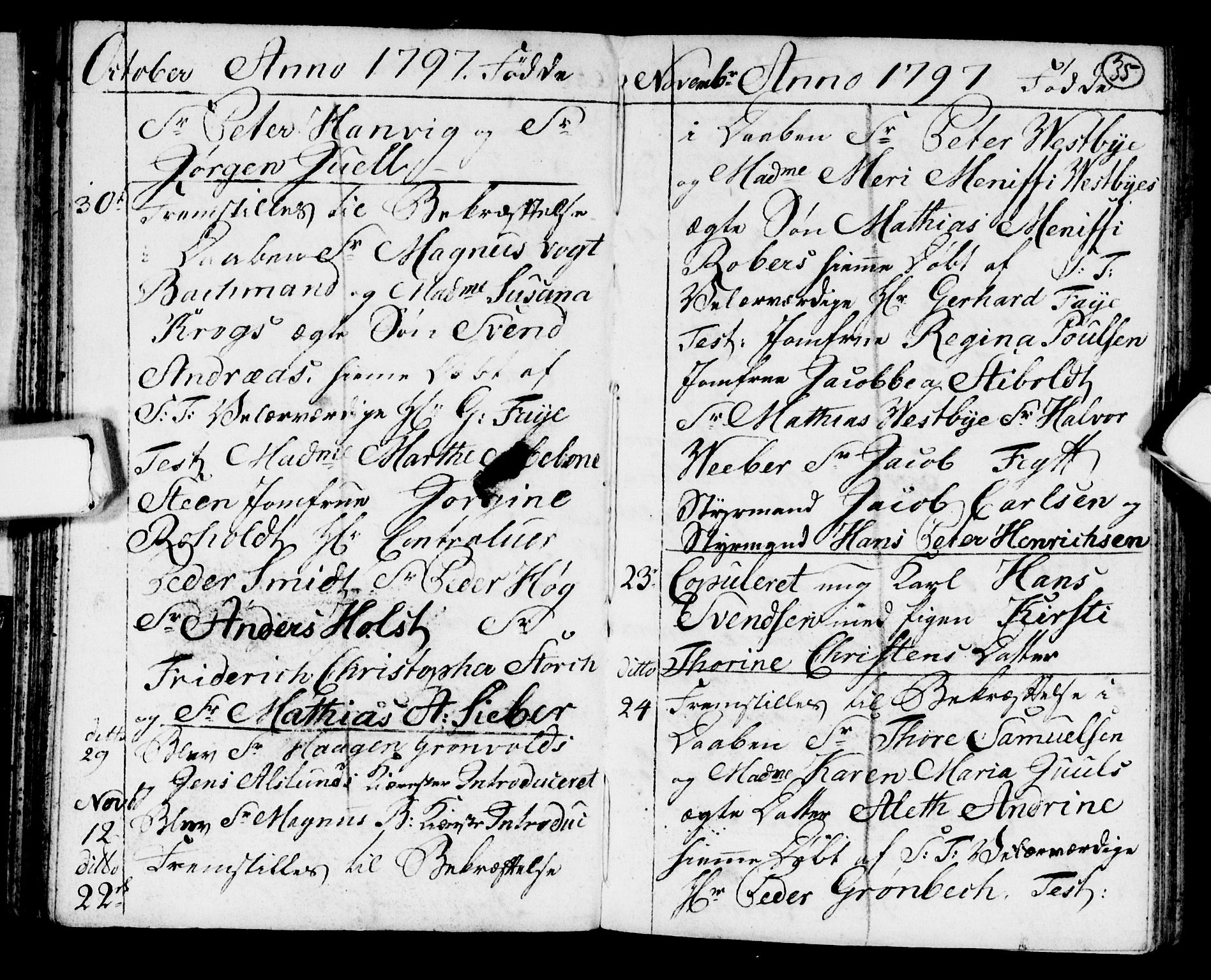 Strømsø kirkebøker, AV/SAKO-A-246/F/Fb/L0003: Parish register (official) no. II 3, 1793-1799, p. 35