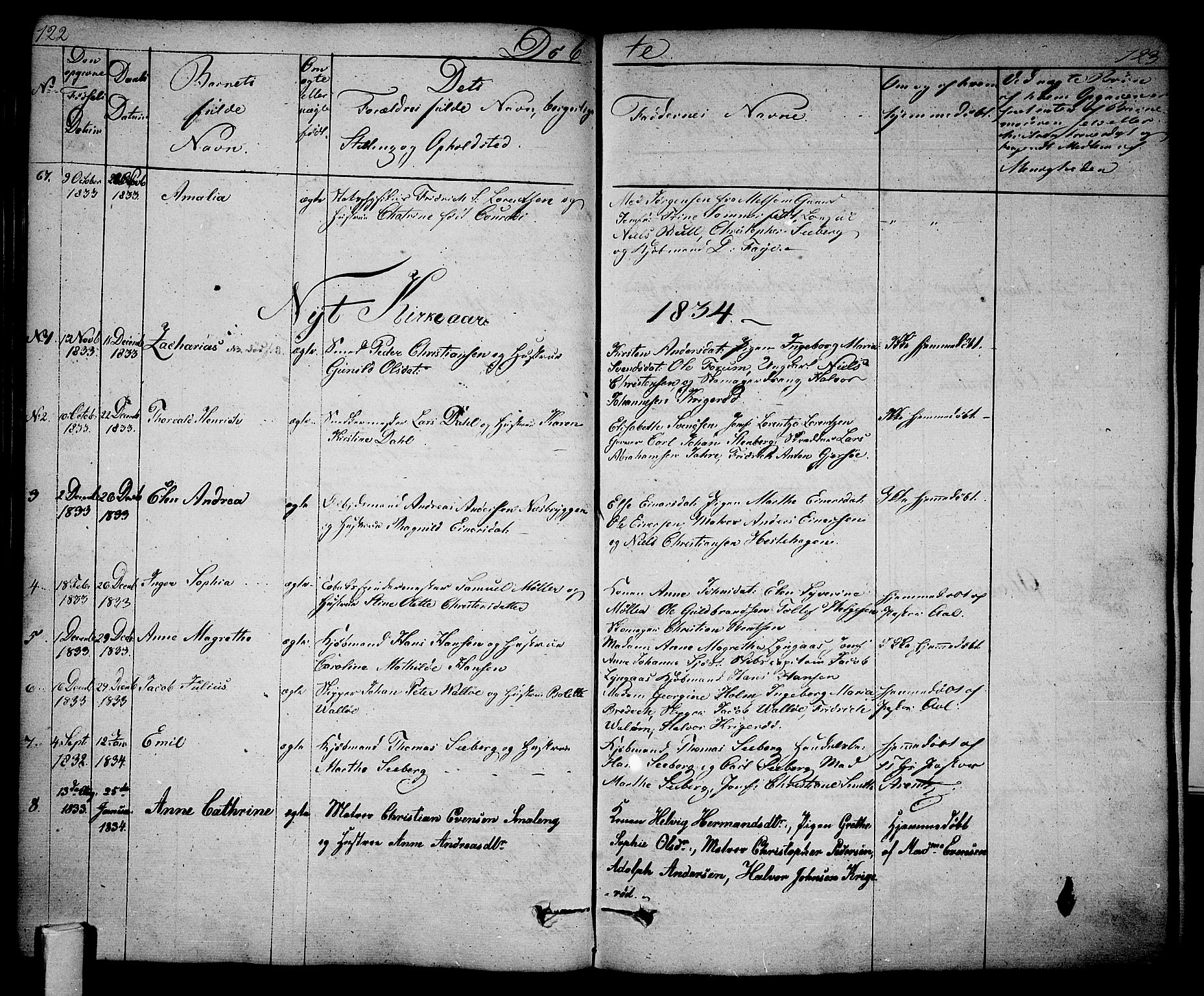 Tønsberg kirkebøker, AV/SAKO-A-330/F/Fa/L0005: Parish register (official) no. I 5, 1827-1836, p. 122-123