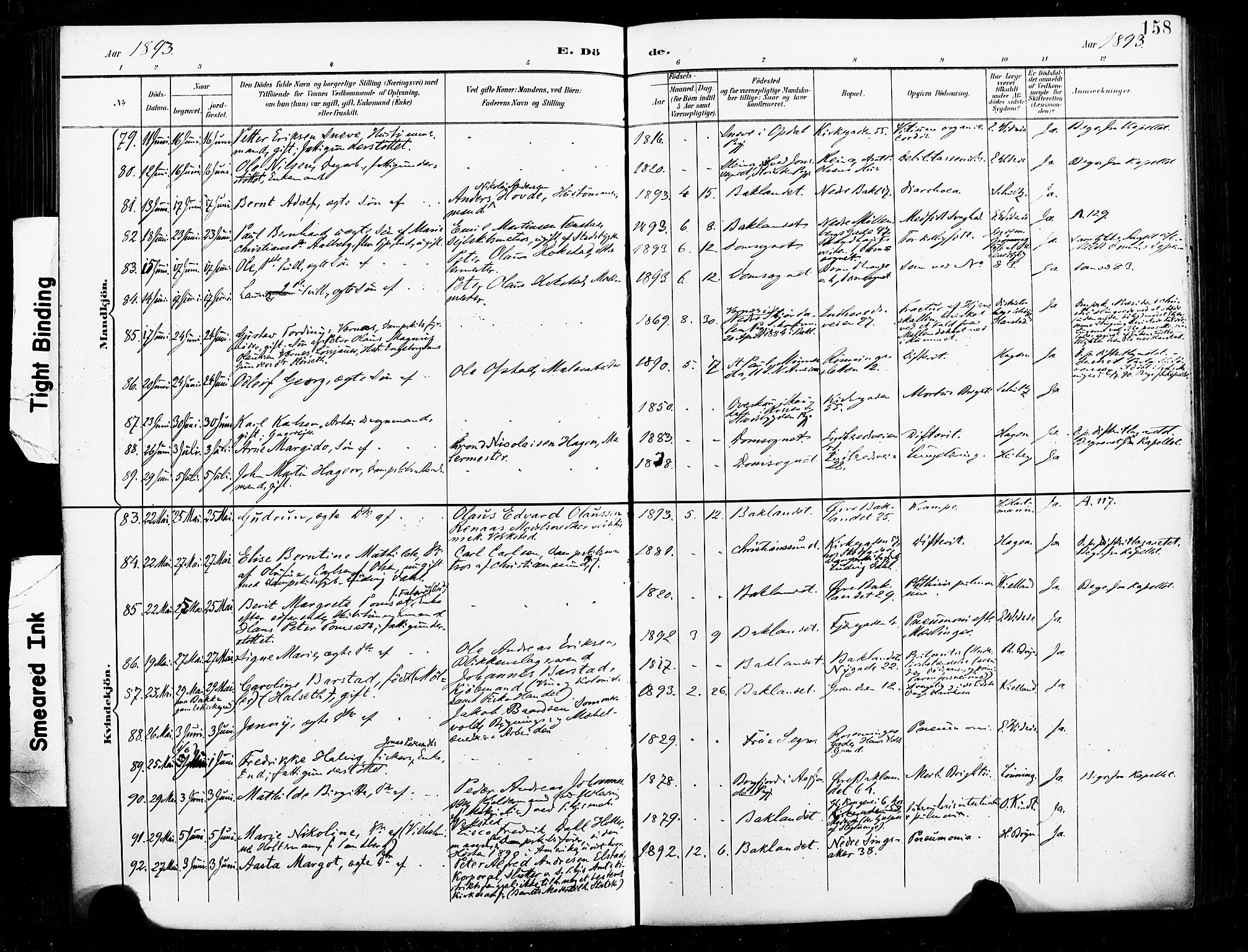 Ministerialprotokoller, klokkerbøker og fødselsregistre - Sør-Trøndelag, AV/SAT-A-1456/604/L0198: Parish register (official) no. 604A19, 1893-1900, p. 158