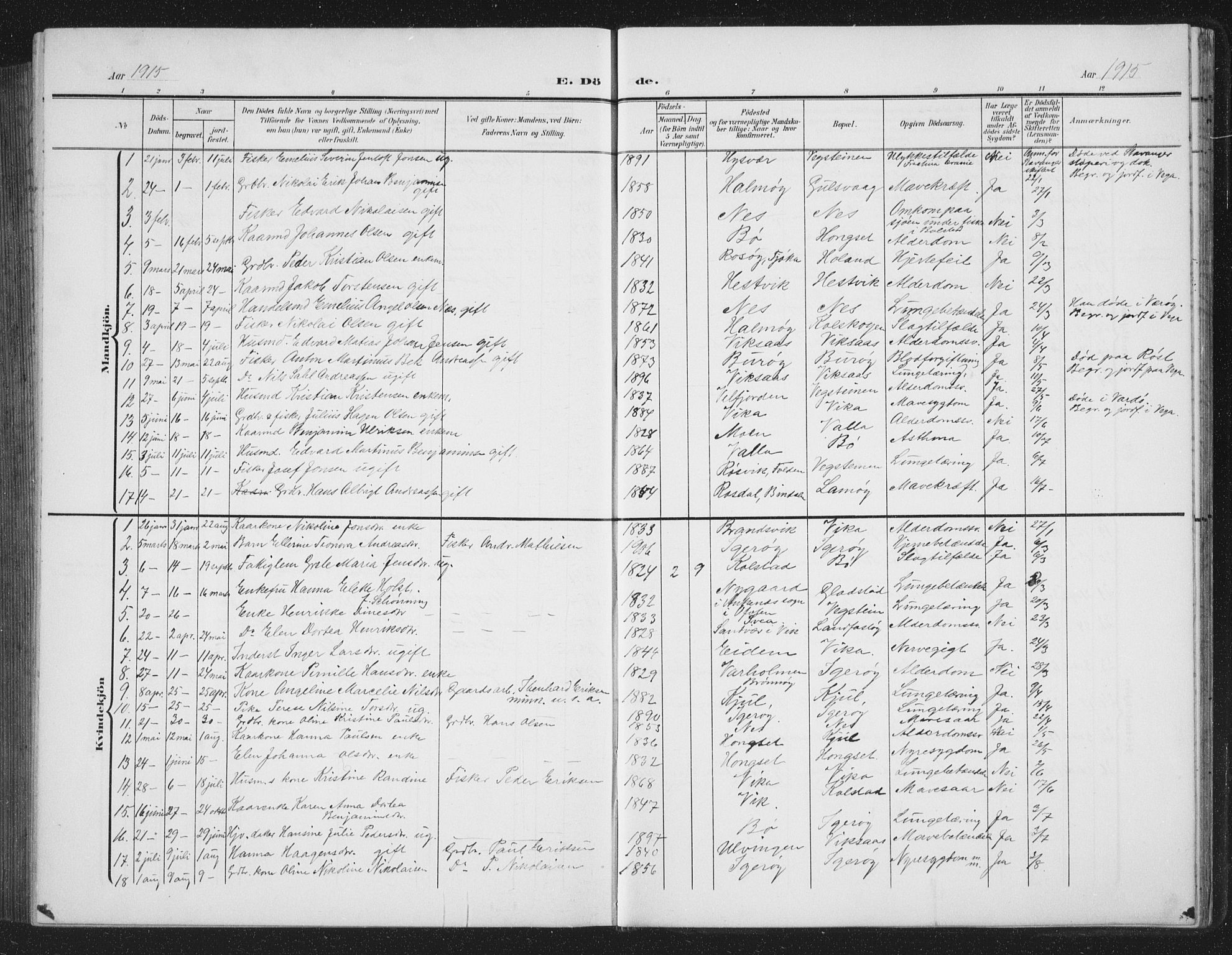 Ministerialprotokoller, klokkerbøker og fødselsregistre - Nordland, AV/SAT-A-1459/816/L0254: Parish register (copy) no. 816C04, 1905-1934