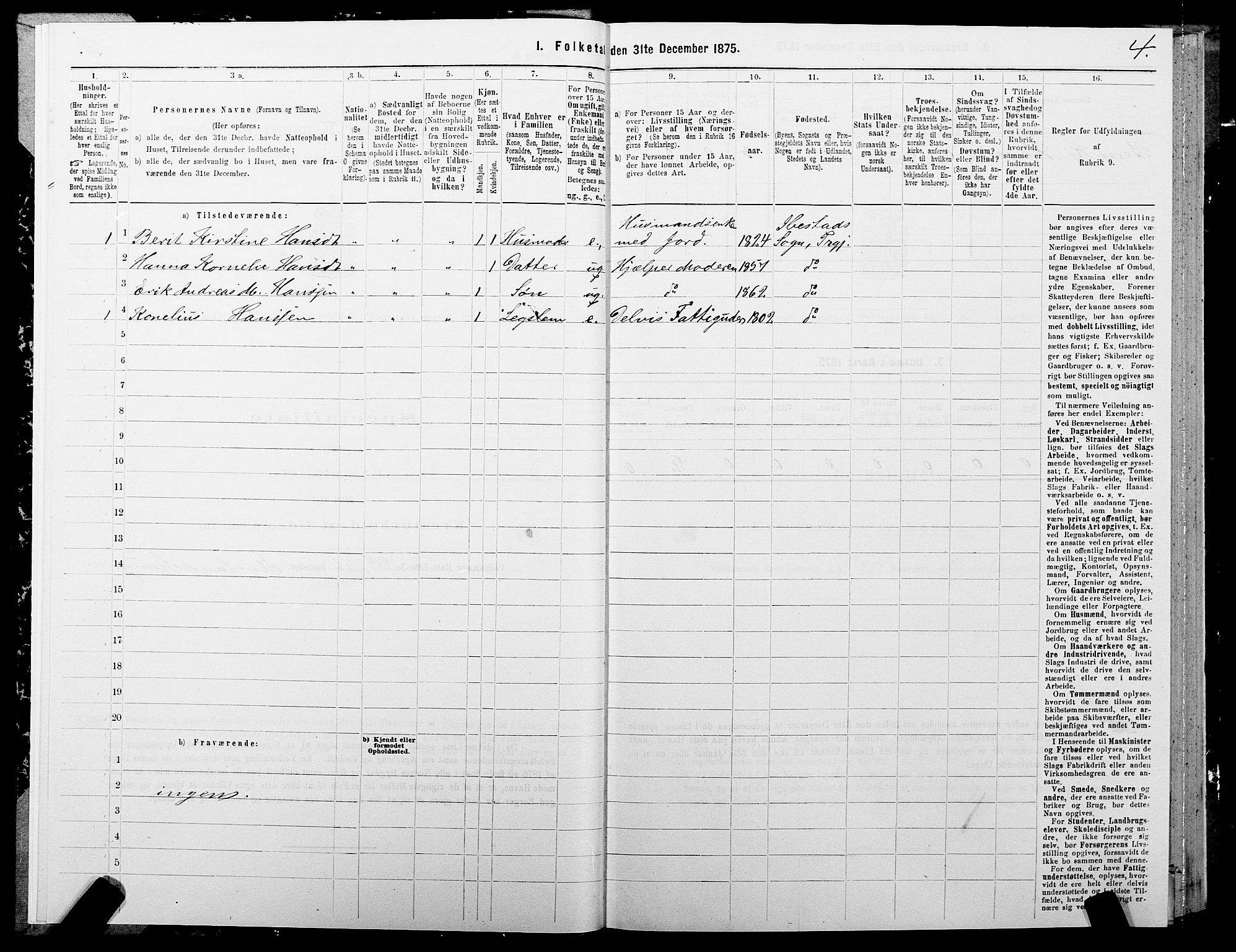 SATØ, 1875 census for 1917P Ibestad, 1875, p. 4004