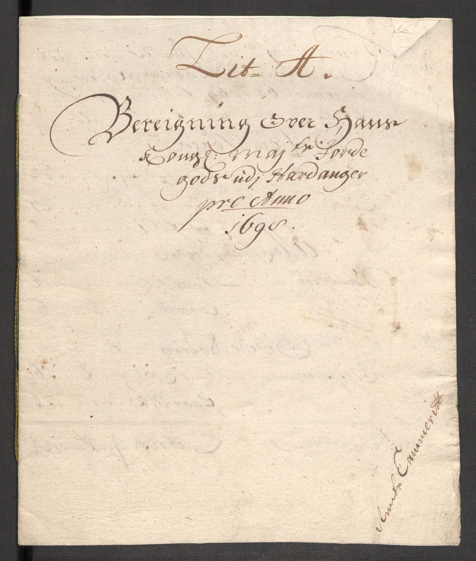 Rentekammeret inntil 1814, Reviderte regnskaper, Fogderegnskap, RA/EA-4092/R48/L2977: Fogderegnskap Sunnhordland og Hardanger, 1697-1698, p. 398