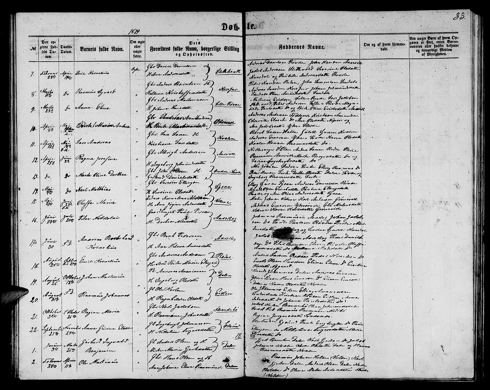 Ministerialprotokoller, klokkerbøker og fødselsregistre - Møre og Romsdal, AV/SAT-A-1454/504/L0059: Parish register (copy) no. 504C01, 1863-1883, p. 33