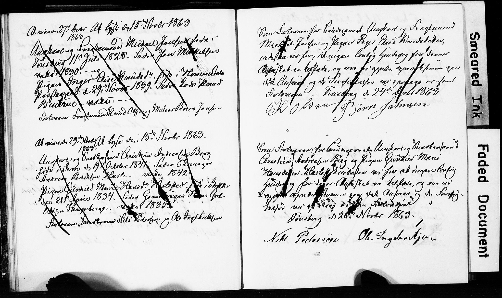 Tønsberg kirkebøker, AV/SAKO-A-330/H/Ha/L0002: Banns register no. 2, 1862-1868