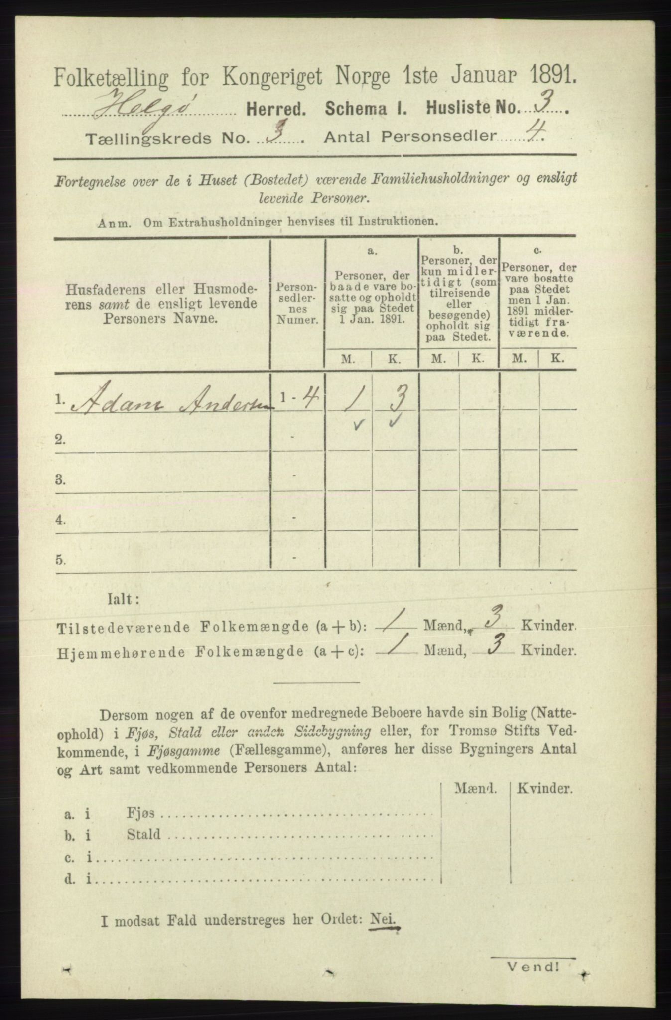 RA, 1891 census for 1935 Helgøy, 1891, p. 703