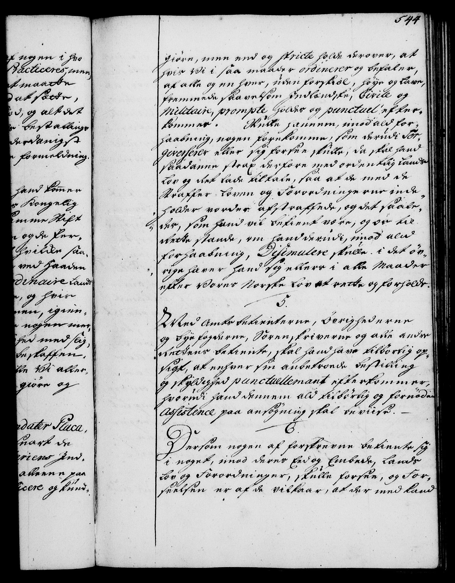 Rentekammeret, Kammerkanselliet, RA/EA-3111/G/Gg/Ggi/L0002: Norsk instruksjonsprotokoll med register (merket RK 53.35), 1729-1751, p. 544