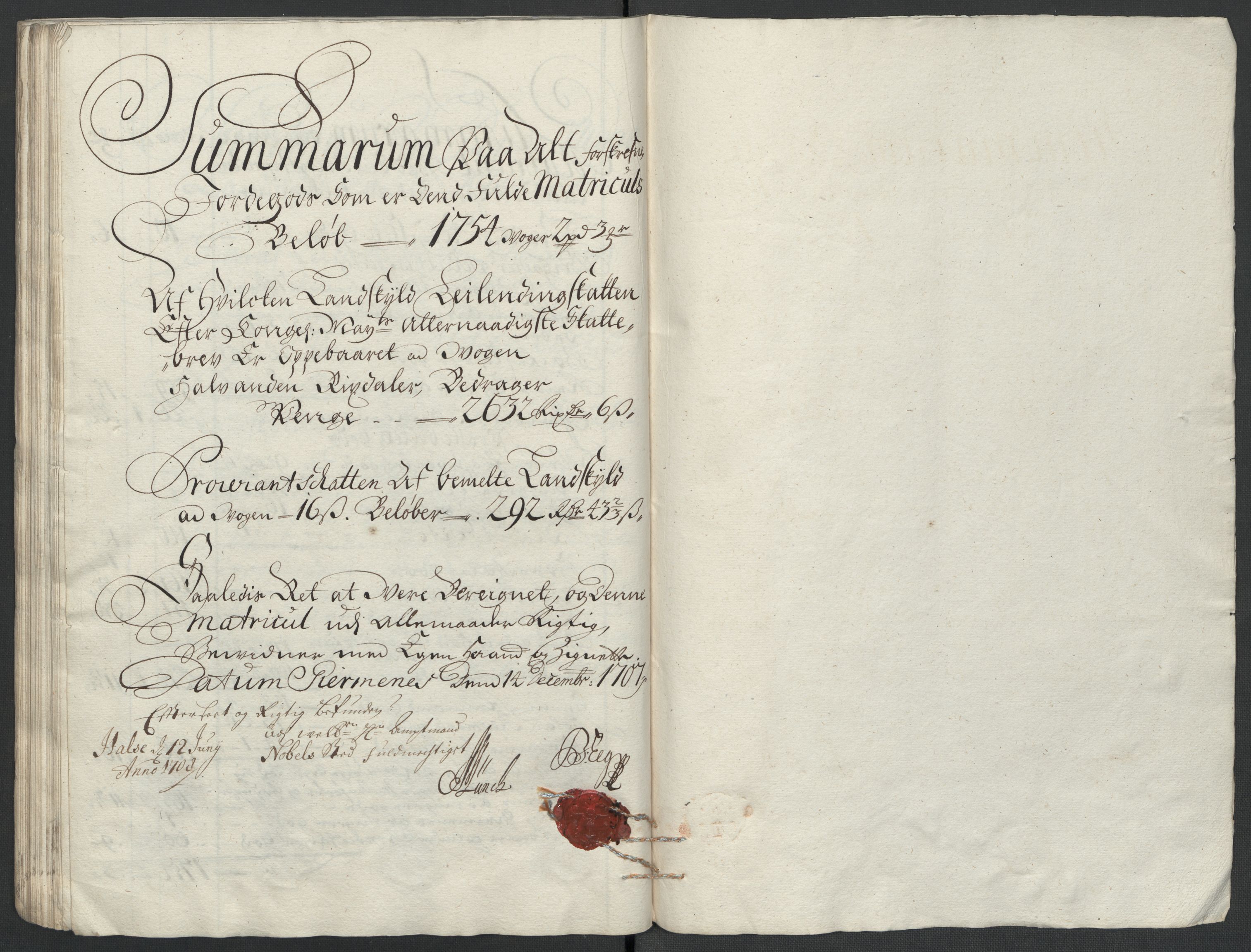 Rentekammeret inntil 1814, Reviderte regnskaper, Fogderegnskap, AV/RA-EA-4092/R55/L3658: Fogderegnskap Romsdal, 1707-1708, p. 71