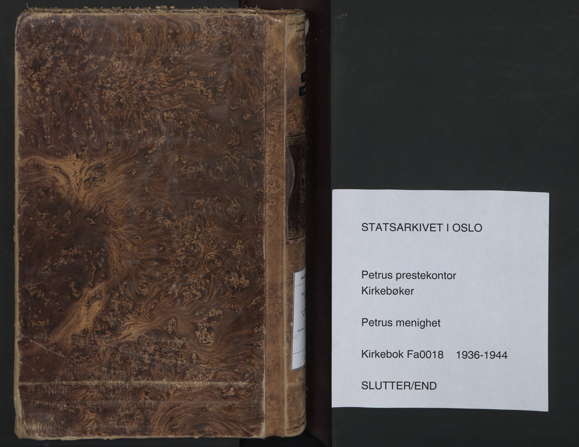 Petrus prestekontor Kirkebøker, SAO/A-10872/F/Fa/L0018: Parish register (official) no. 18, 1936-1944
